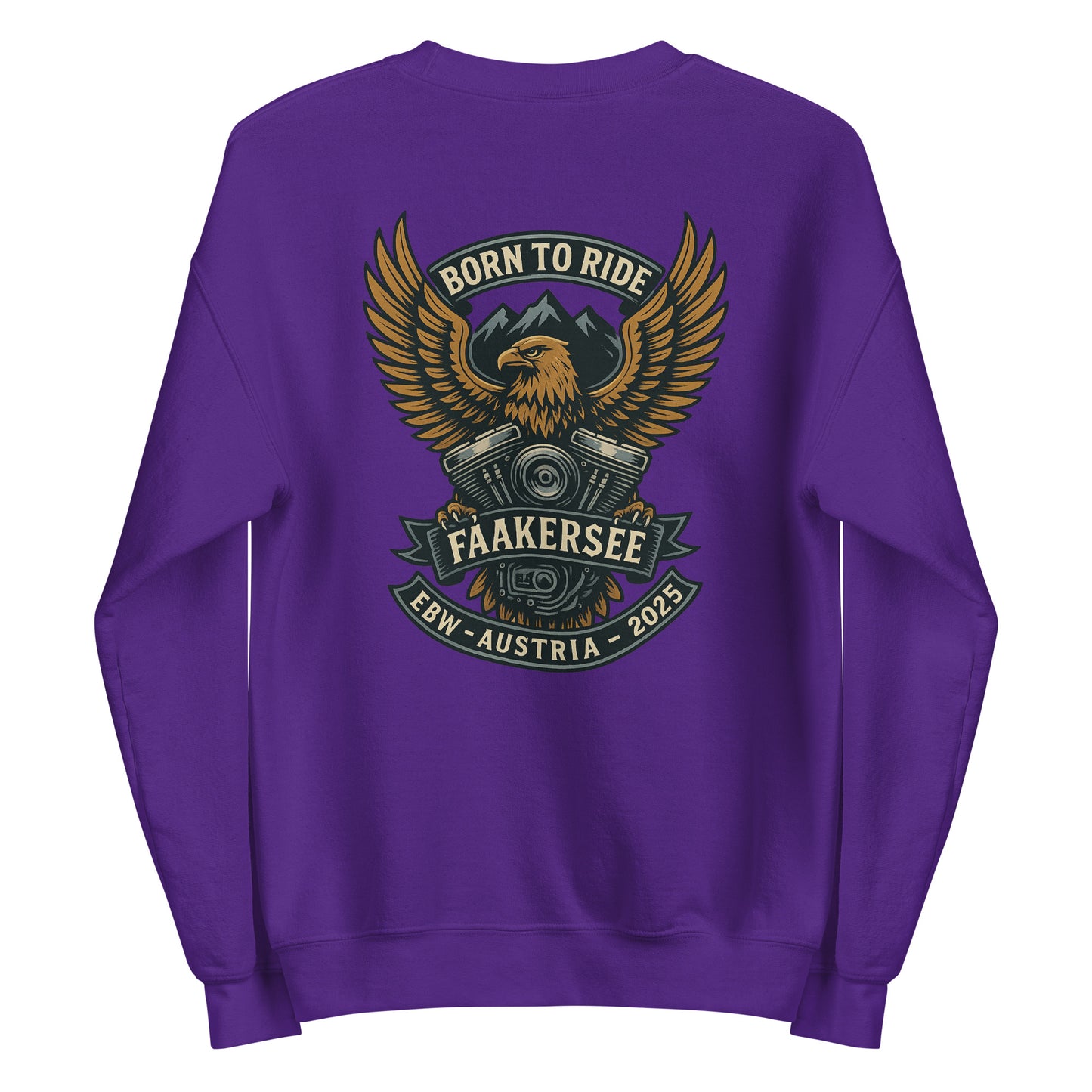 Born to Ride – EBW Faakersee Edition 2025 - Unisex-Pullover - Backprint