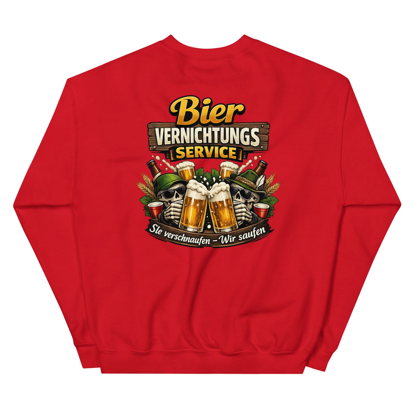 Bier Vernichtungs Service – Backprint Crew Sweater