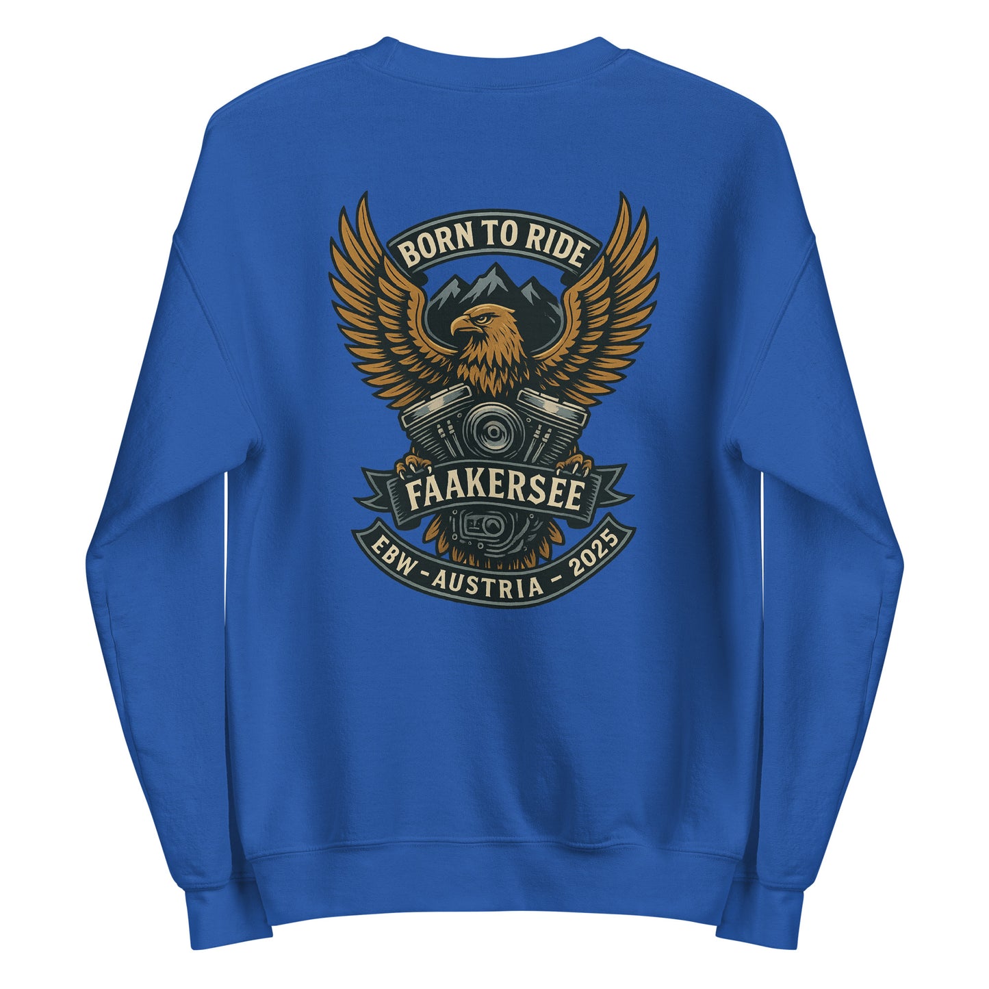 Born to Ride – EBW Faakersee Edition 2025 - Unisex-Pullover - Backprint
