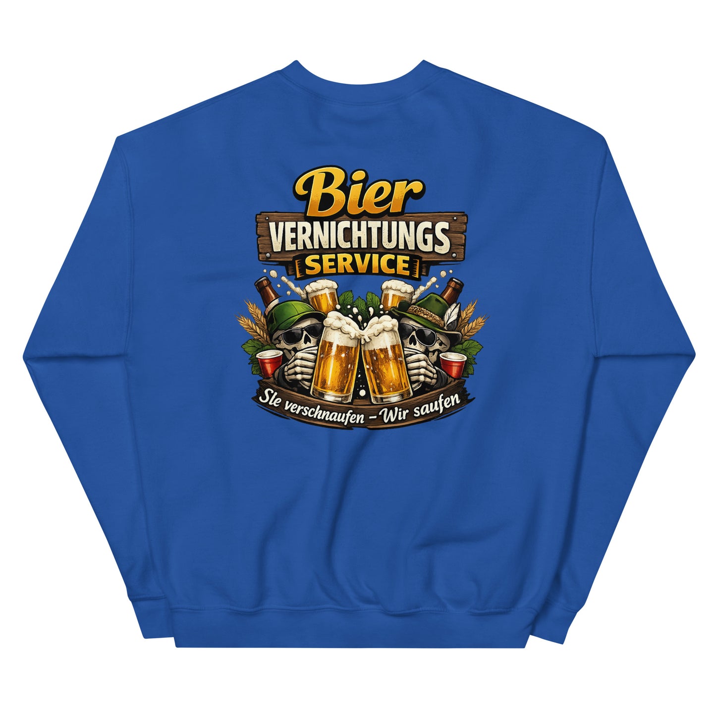 Bier Vernichtungs Service – Backprint Crew Sweater