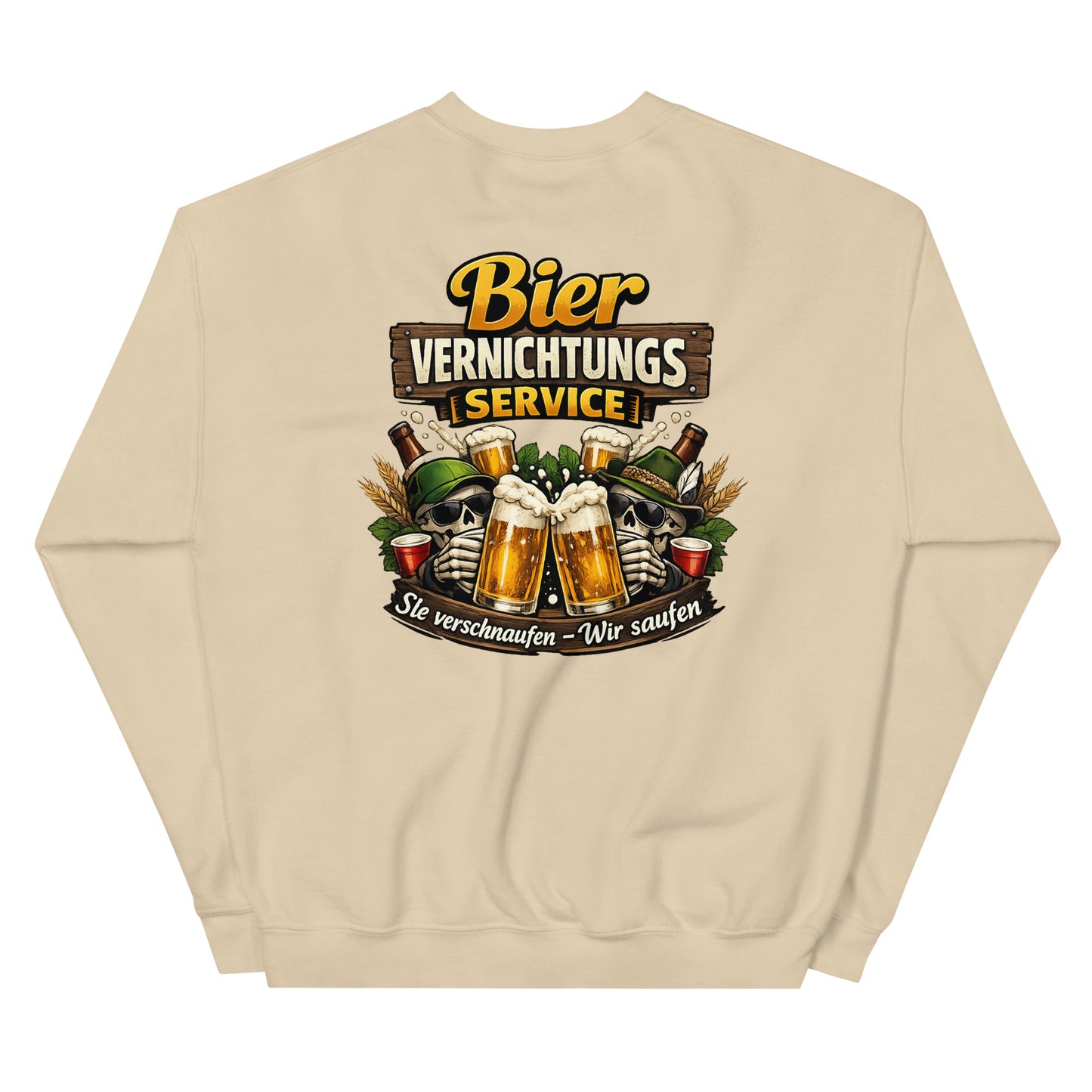 Bier Vernichtungs Service – Backprint Crew Sweater