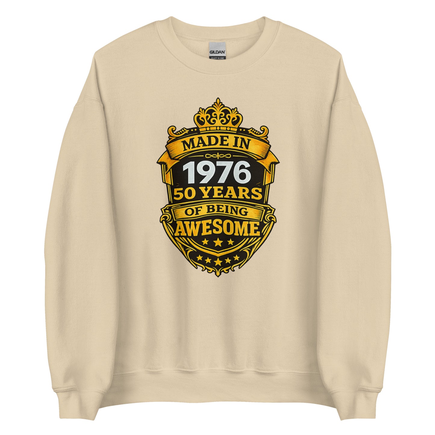 Made in 1976 – 50 Years of Being Awesome – Unisex Sweater