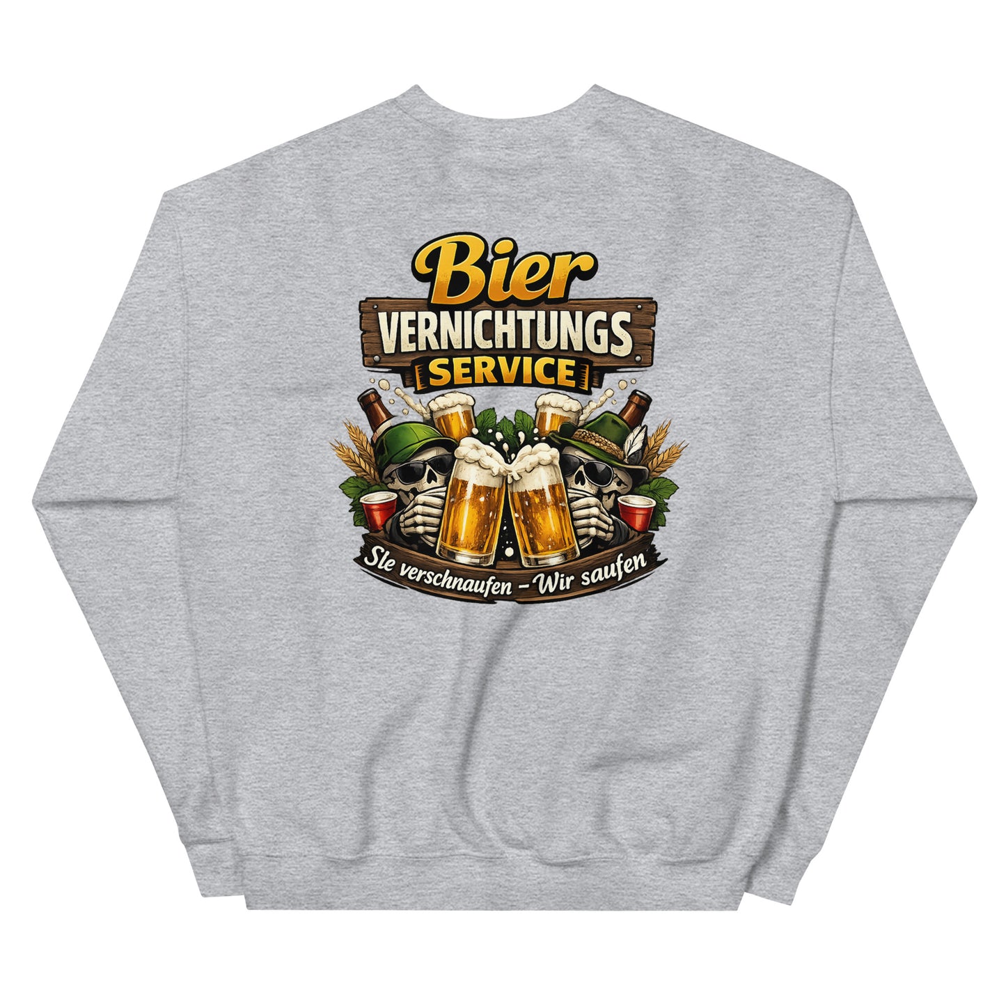 Bier Vernichtungs Service – Backprint Crew Sweater