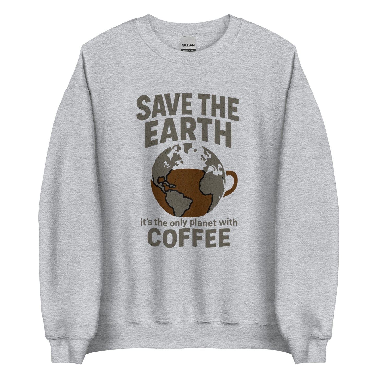 Save The Earth – It’s The Only Planet With Coffee – Unisex Sweater