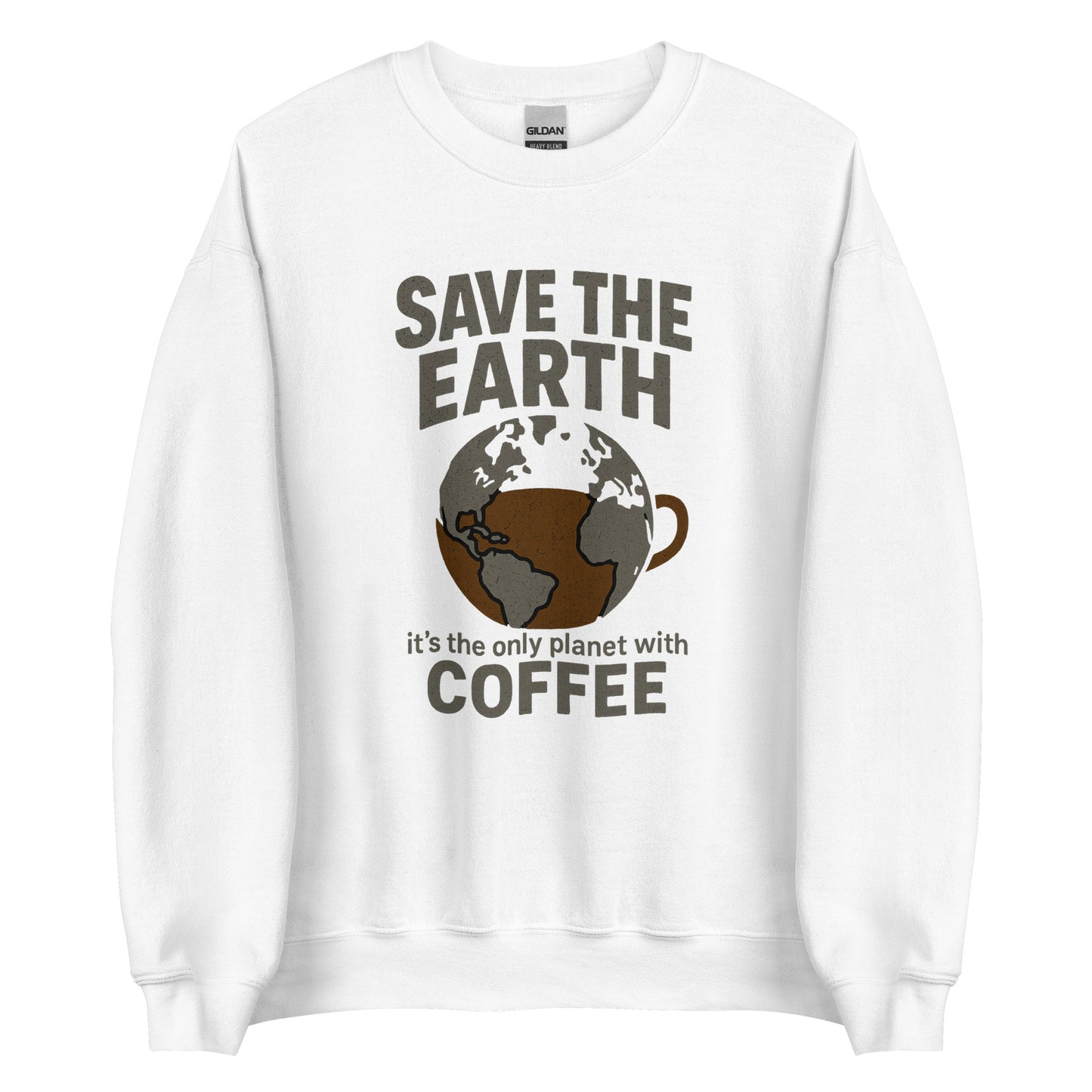 Save The Earth – It’s The Only Planet With Coffee – Unisex Sweater