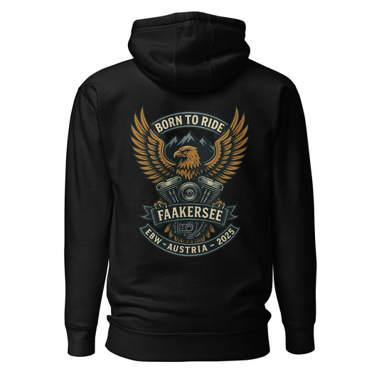 Born to Ride – EBW Faakersee Edition 2025 – Unisex Hoodie – Backprint