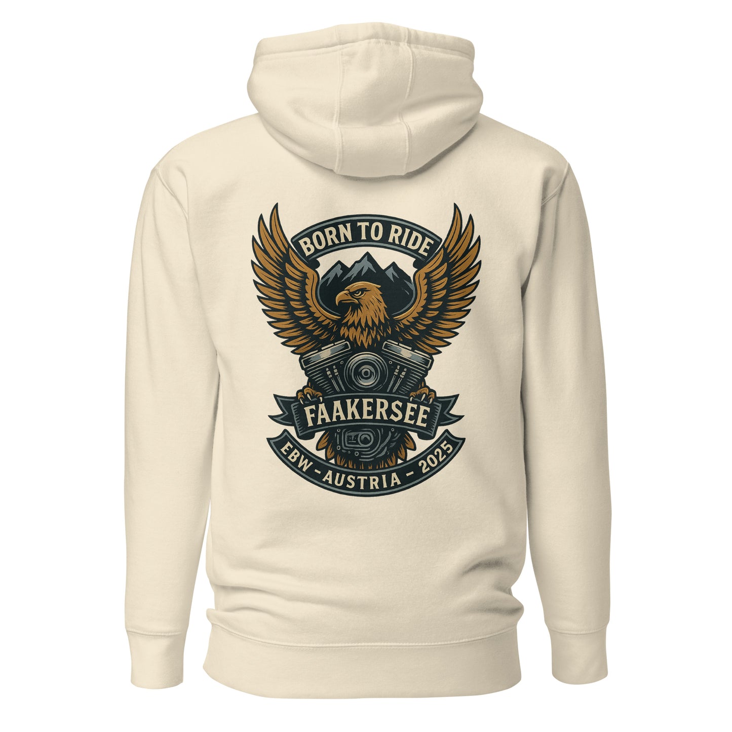 Born to Ride – EBW Faakersee Edition 2025 – Unisex Hoodie – Backprint