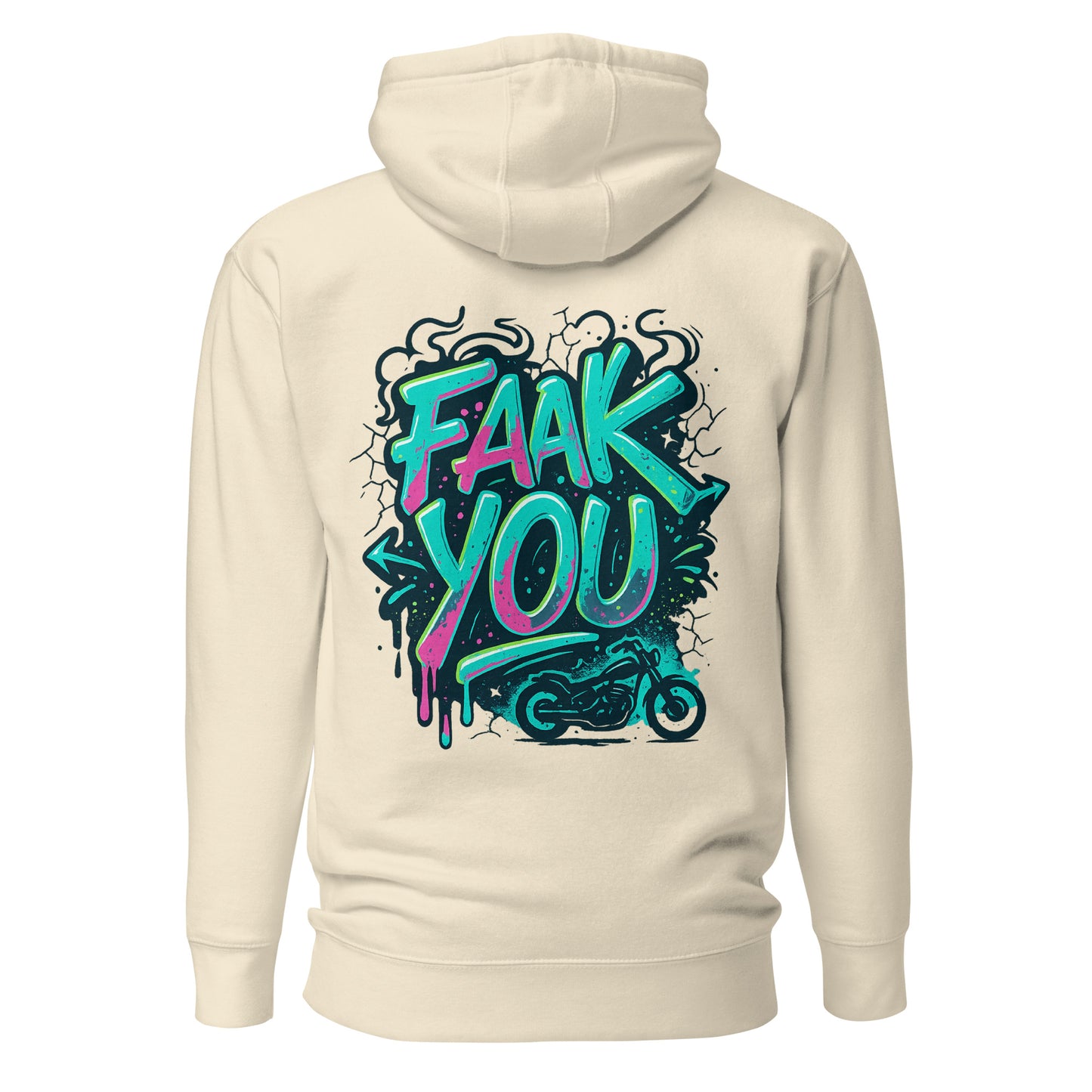 FAAK YOU – Hoodie mit Backprint