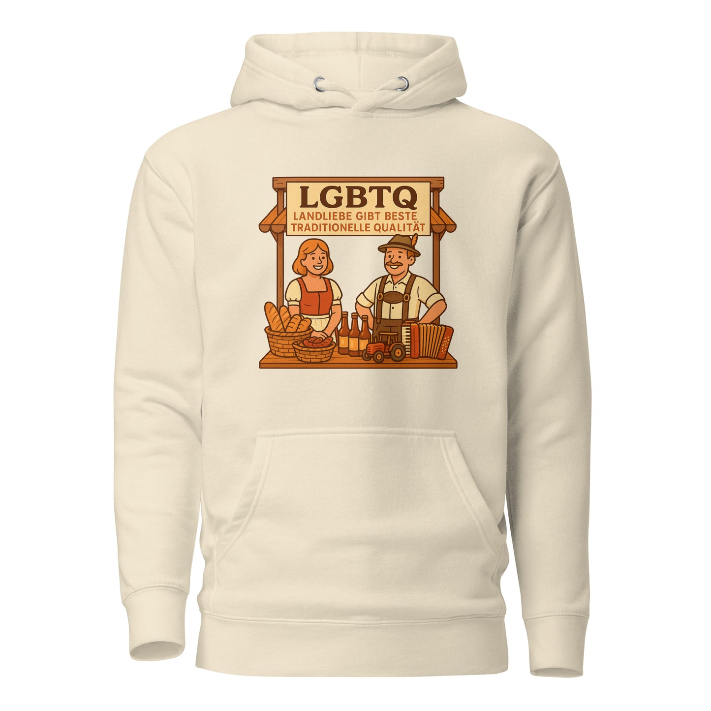 LGBTQ – Landliebe gibt beste traditionelle Qualität – Hoodie
