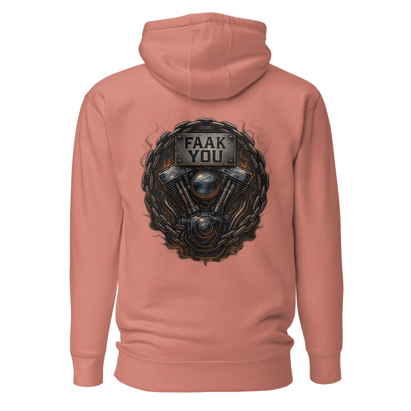 FAAK YOU – V-Twin Statement Backprint – Unisex Hoodie
