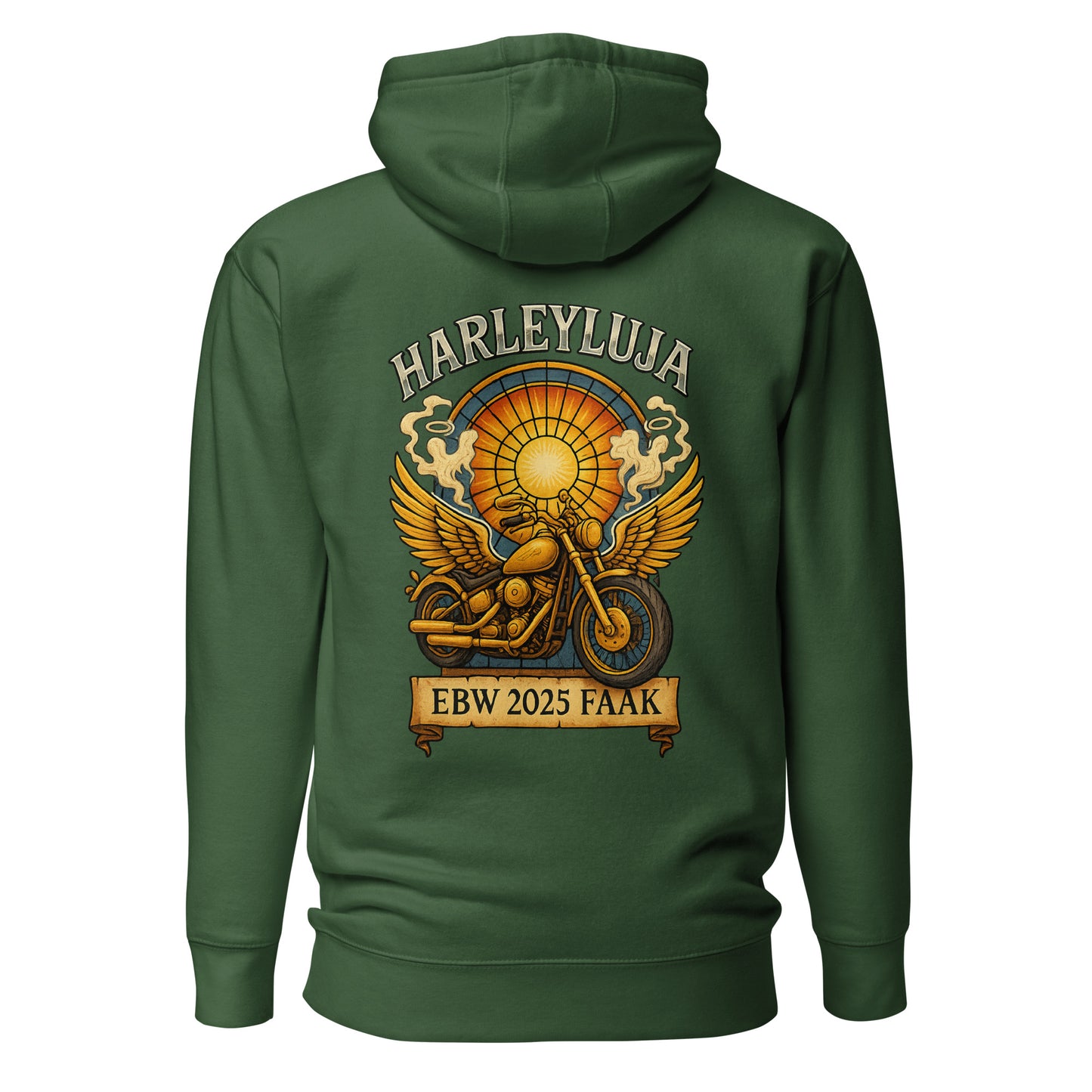 Harleyluja – Faakersee Edition 2025 – Unisex Hoodie (Backprint)