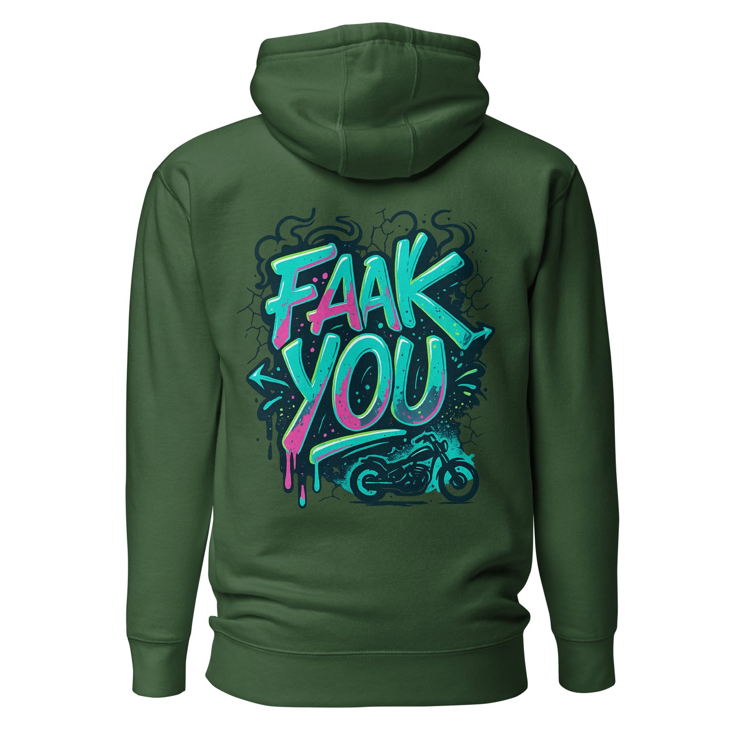 FAAK YOU – Hoodie mit Backprint