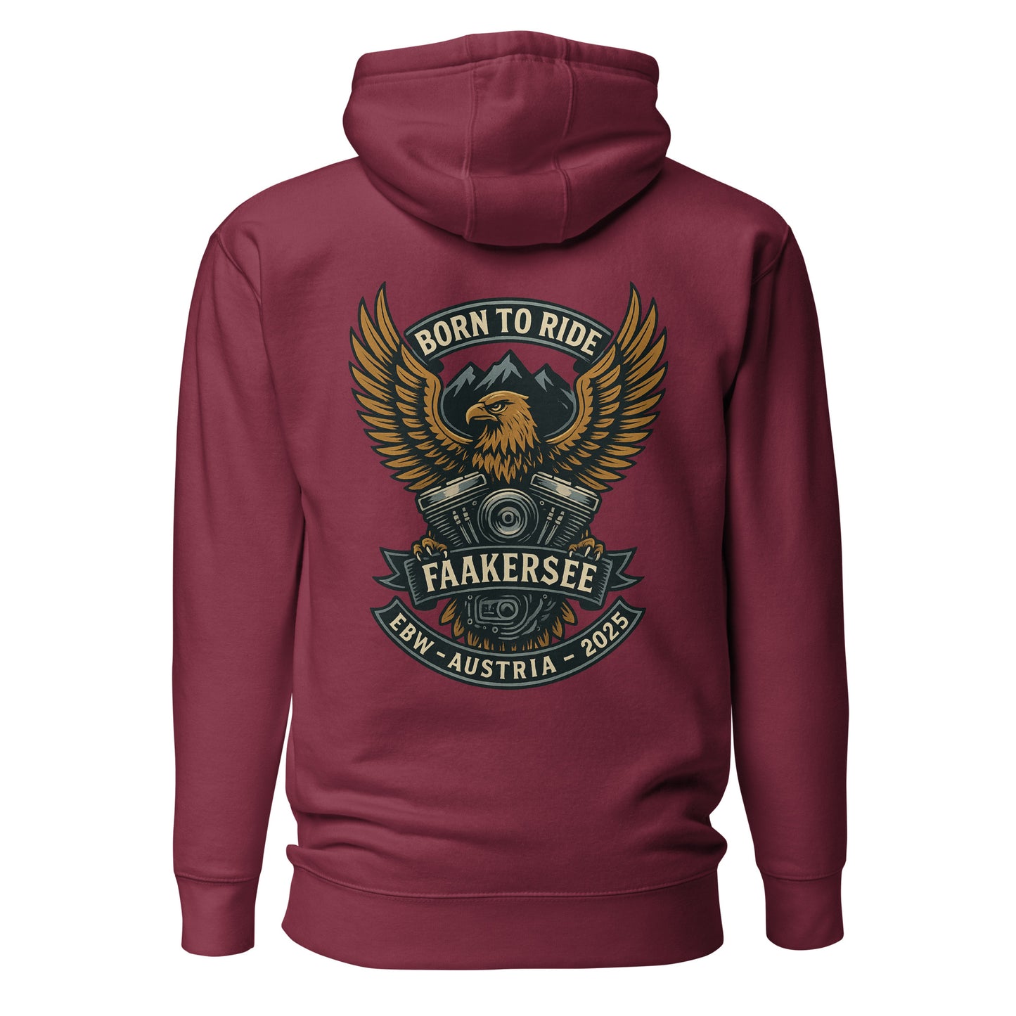 Born to Ride – EBW Faakersee Edition 2025 – Unisex Hoodie – Backprint