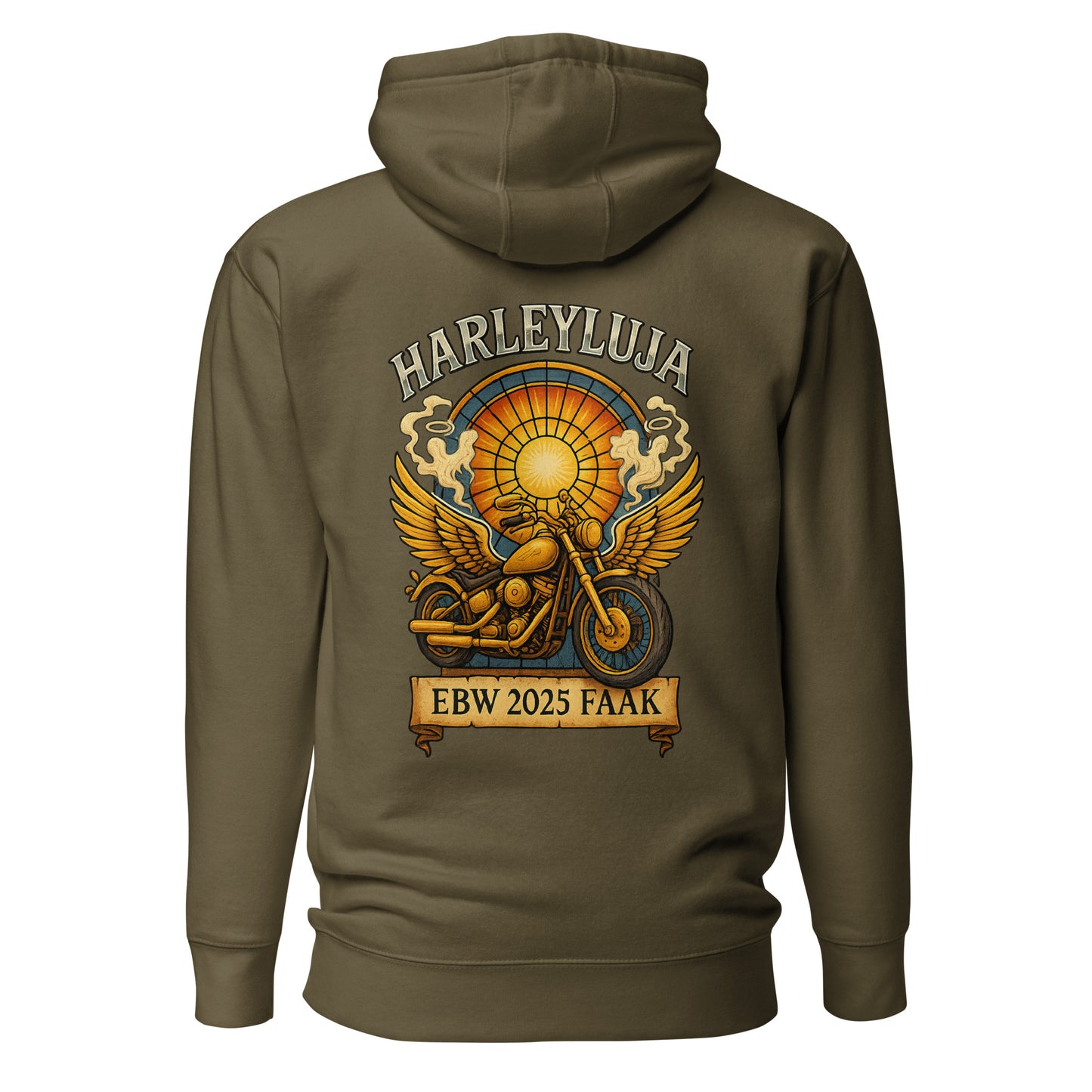 Harleyluja – Faakersee Edition 2025 – Unisex Hoodie (Backprint)