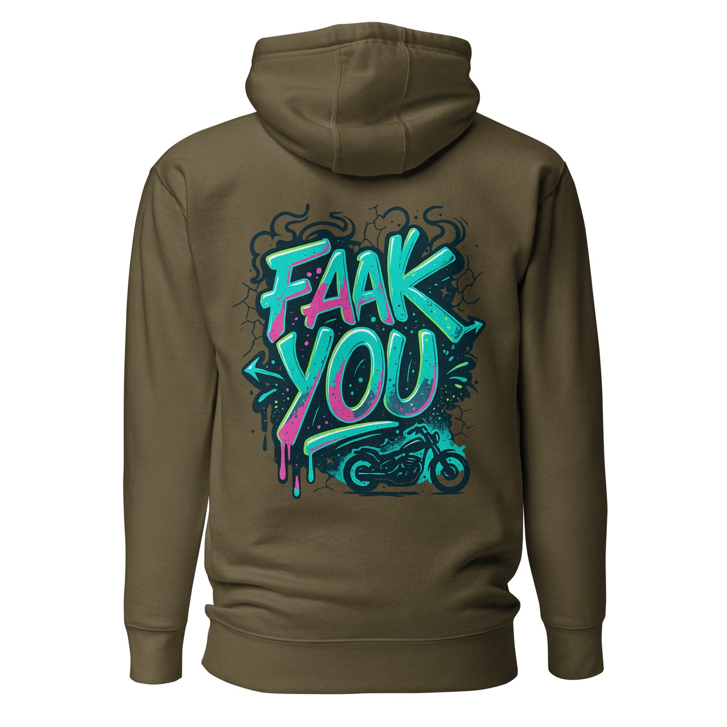 FAAK YOU – Hoodie mit Backprint