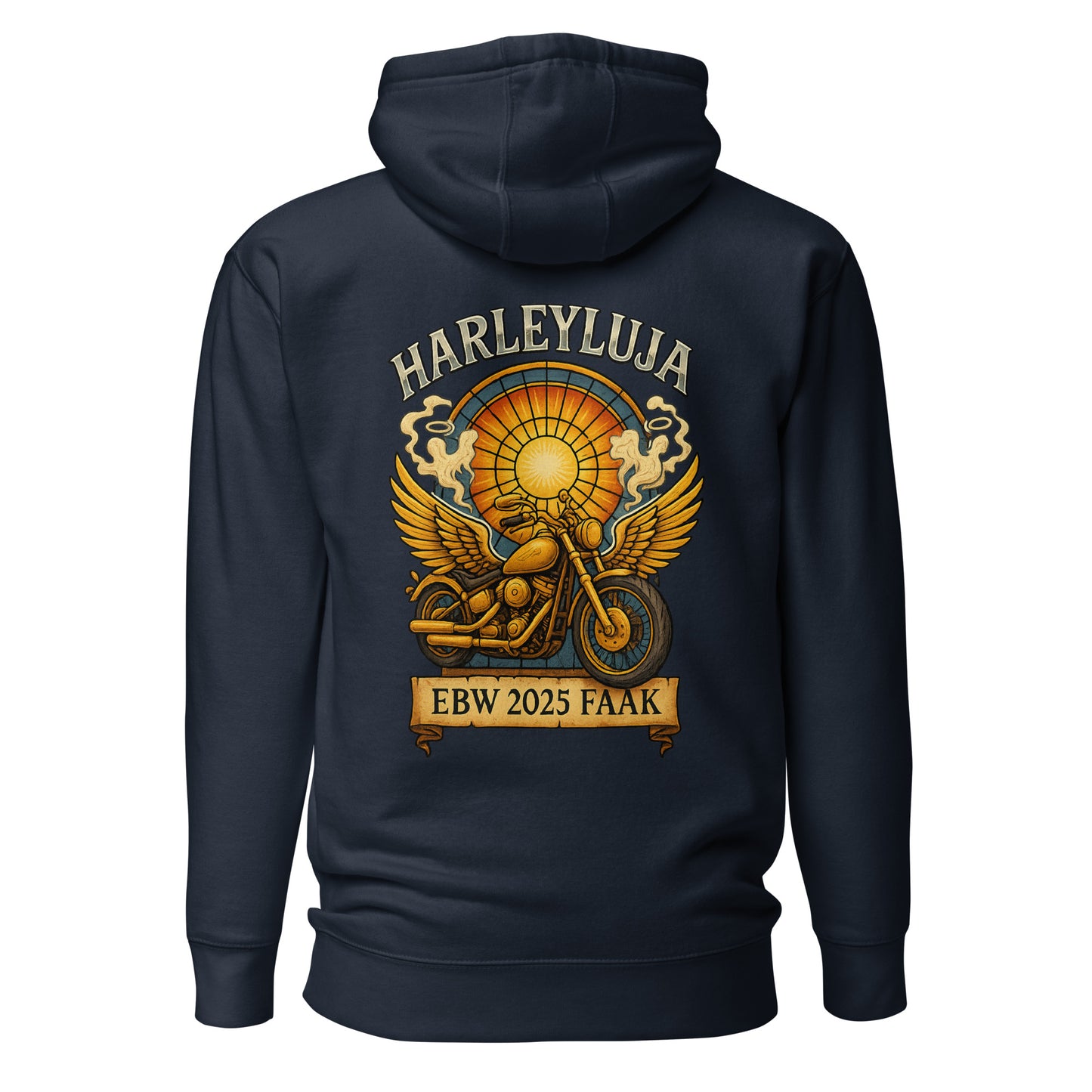 Harleyluja – Faakersee Edition 2025 – Unisex Hoodie (Backprint)
