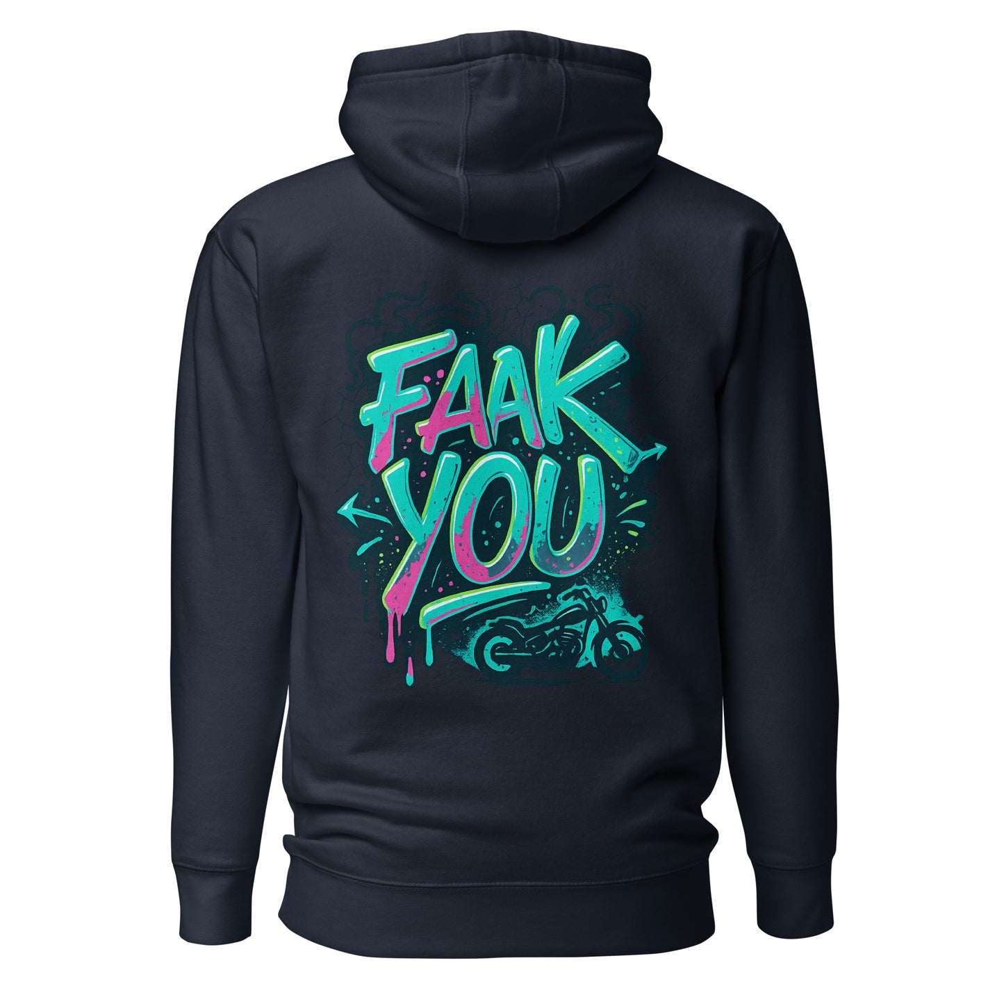 FAAK YOU – Hoodie mit Backprint