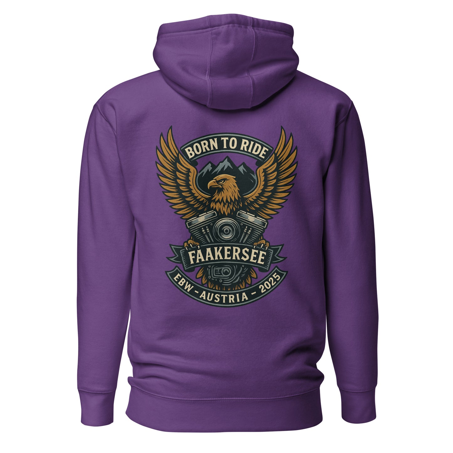 Born to Ride – EBW Faakersee Edition 2025 – Unisex Hoodie – Backprint