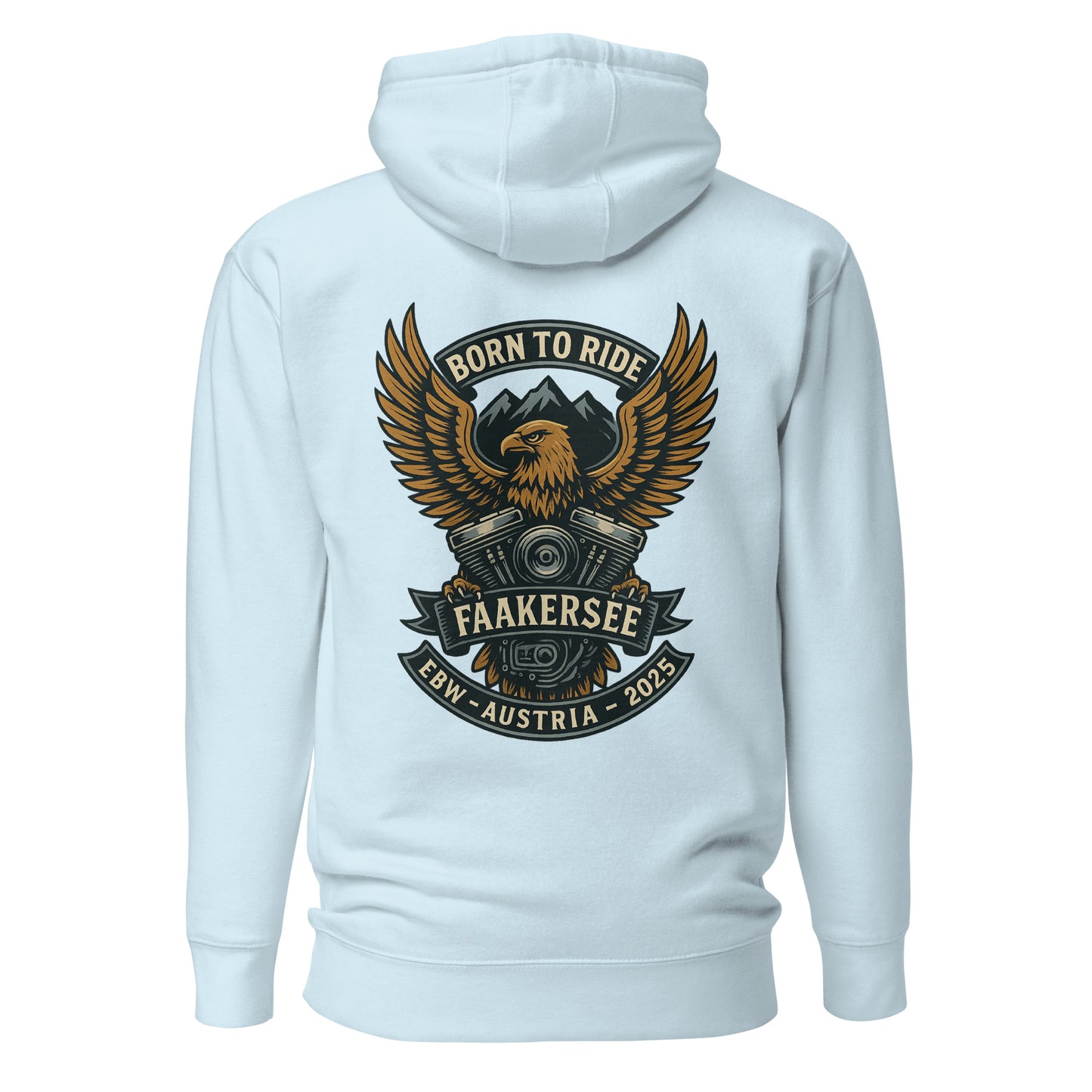 Born to Ride – EBW Faakersee Edition 2025 – Unisex Hoodie – Backprint