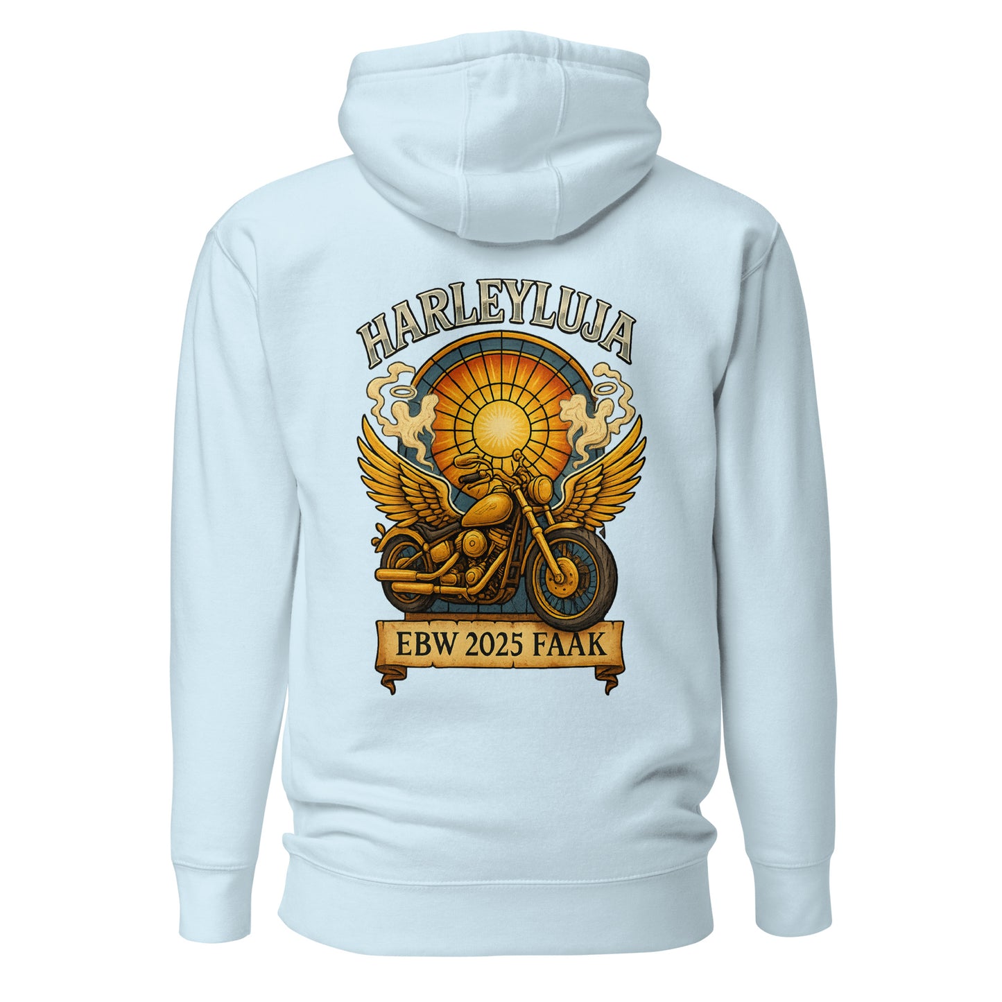 Harleyluja – Faakersee Edition 2025 – Unisex Hoodie (Backprint)