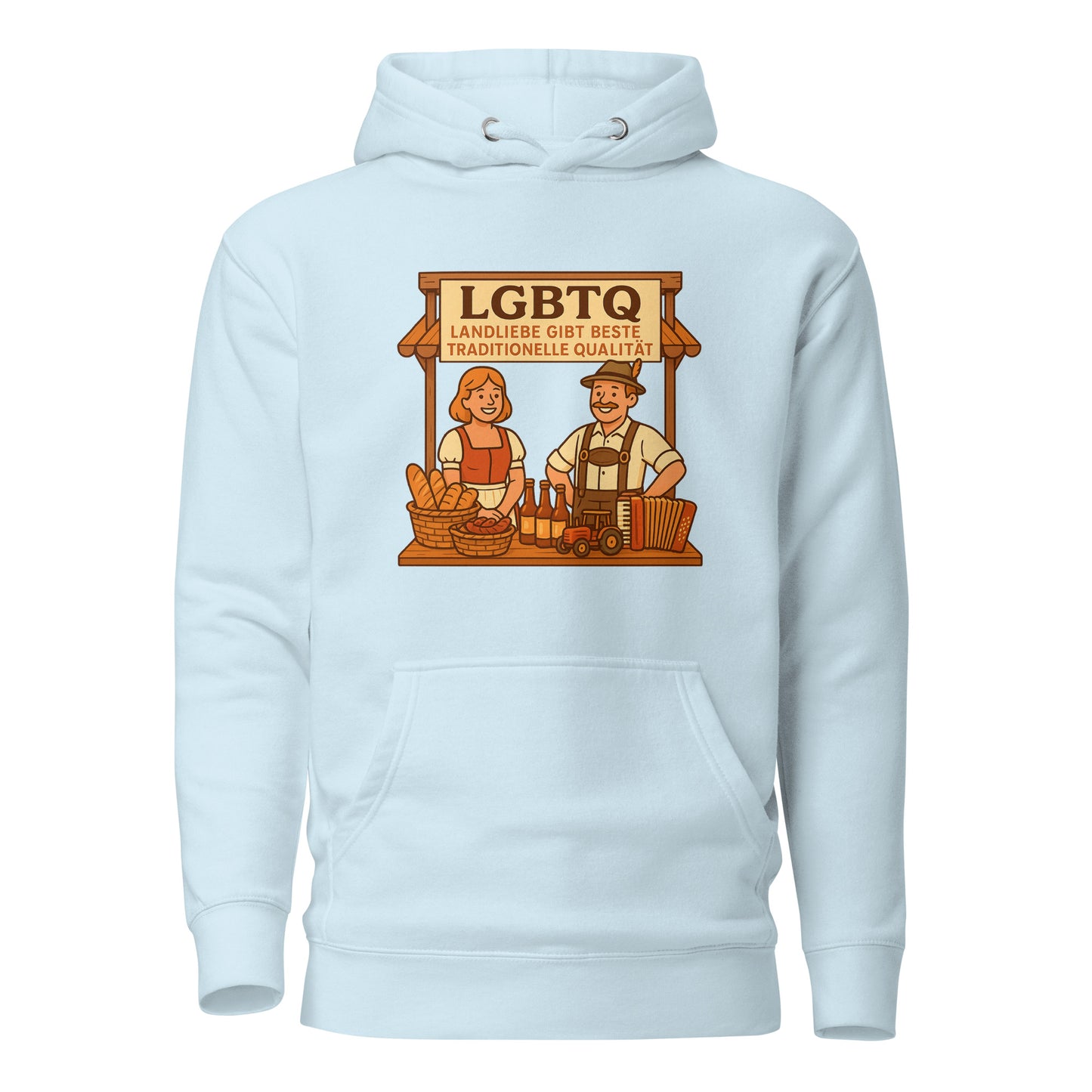 LGBTQ – Landliebe gibt beste traditionelle Qualität – Hoodie