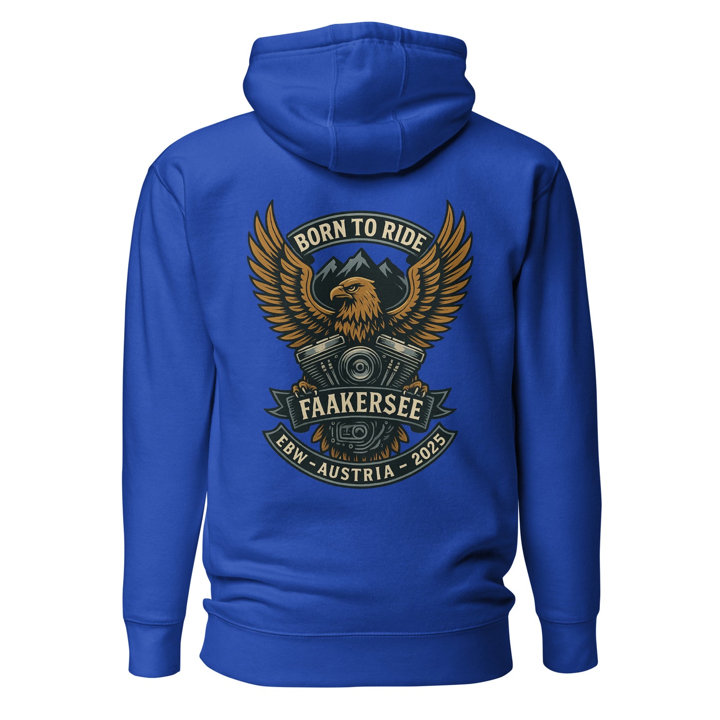 Born to Ride – EBW Faakersee Edition 2025 – Unisex Hoodie – Backprint