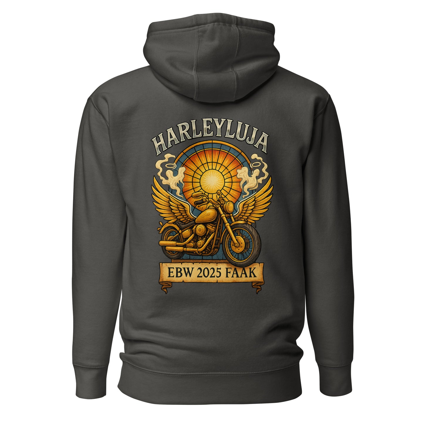 Harleyluja – Faakersee Edition 2025 – Unisex Hoodie (Backprint)