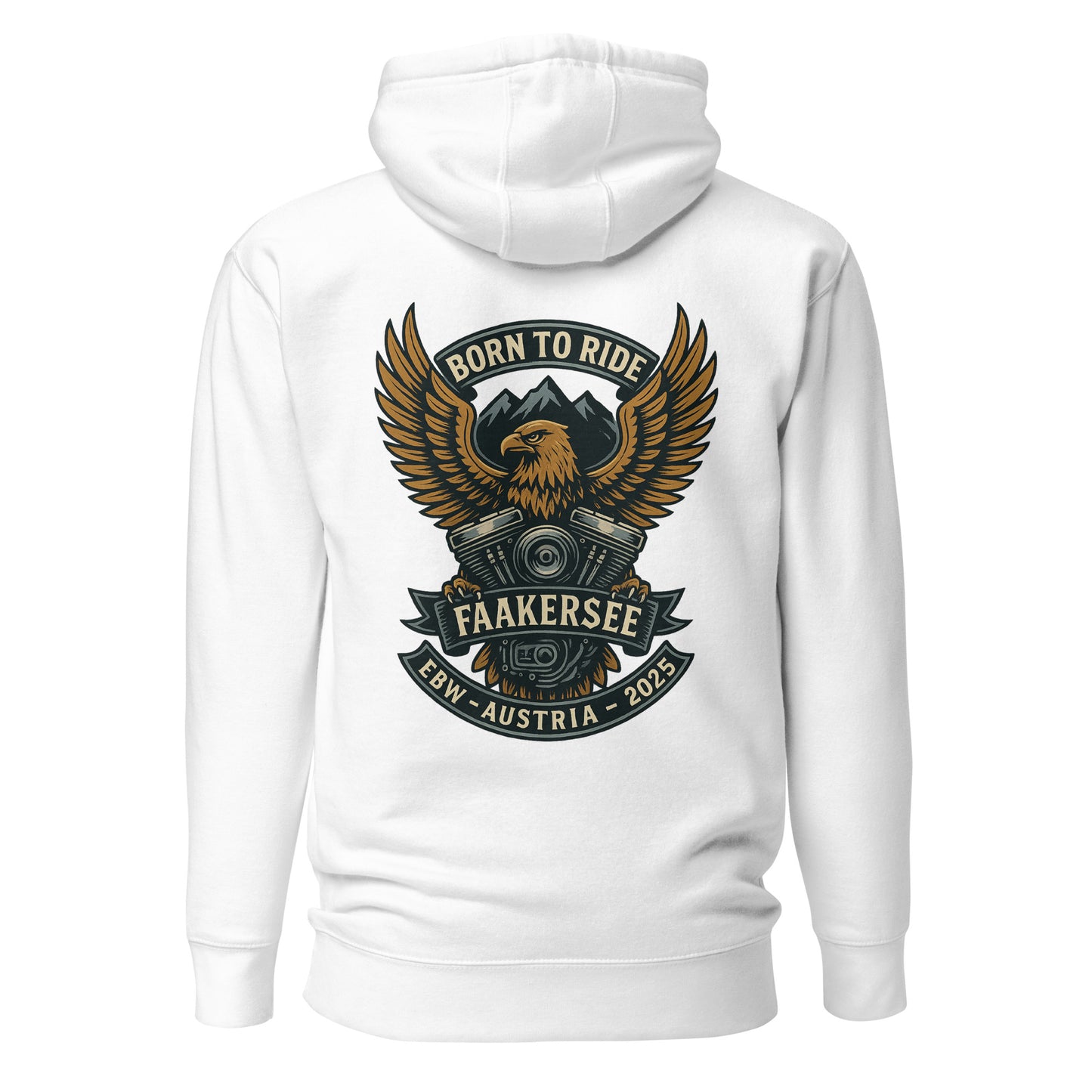 Born to Ride – EBW Faakersee Edition 2025 – Unisex Hoodie – Backprint