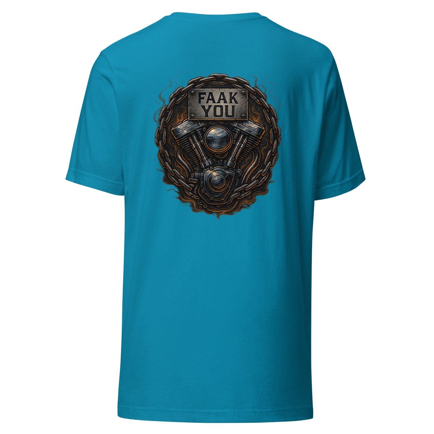 FAAK YOU – V-Twin Statement Backprint – Unisex T-Shirt