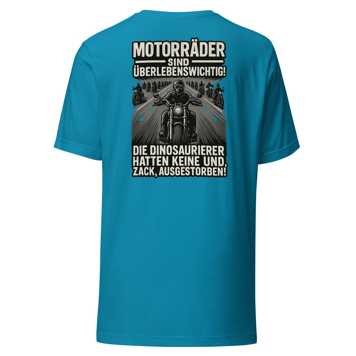 Motorräder sind überlebenswichtig – Biker Backprint Shirt