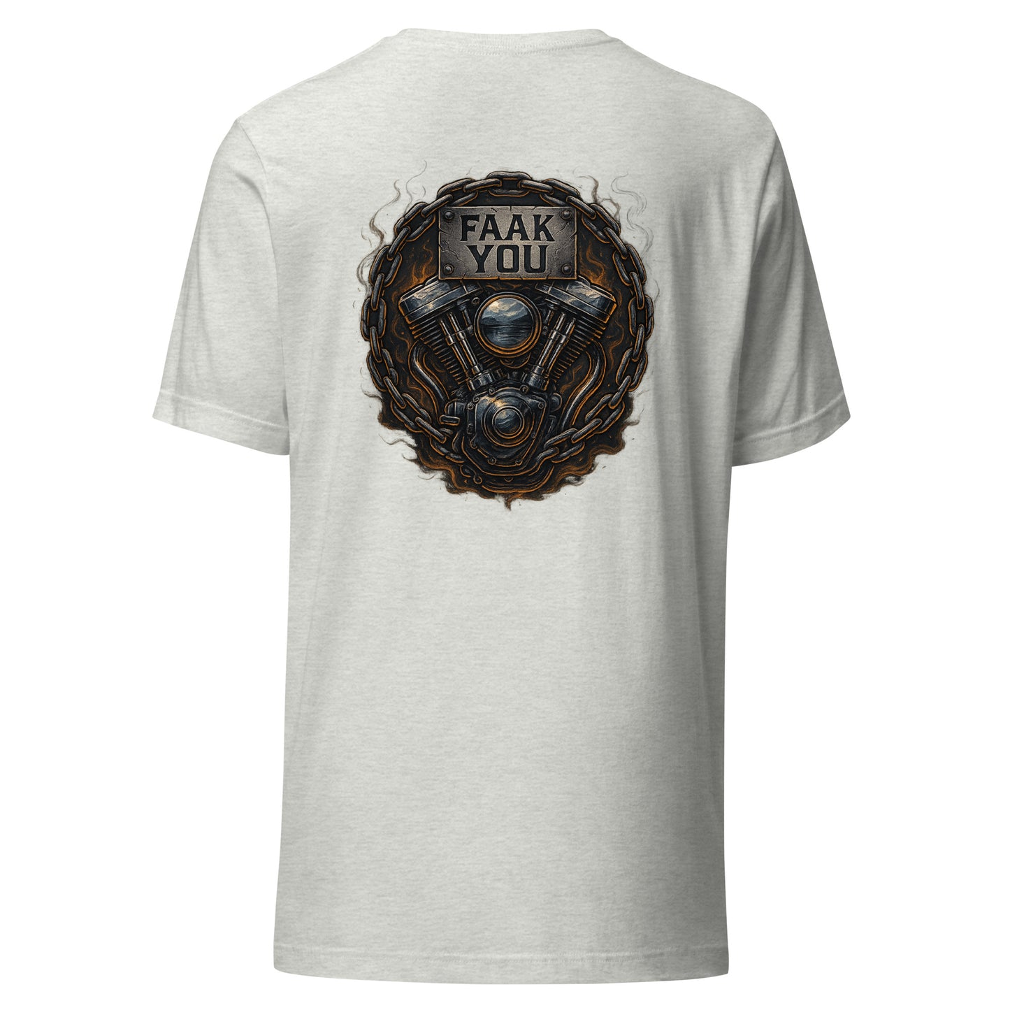 FAAK YOU – V-Twin Statement Backprint – Unisex T-Shirt