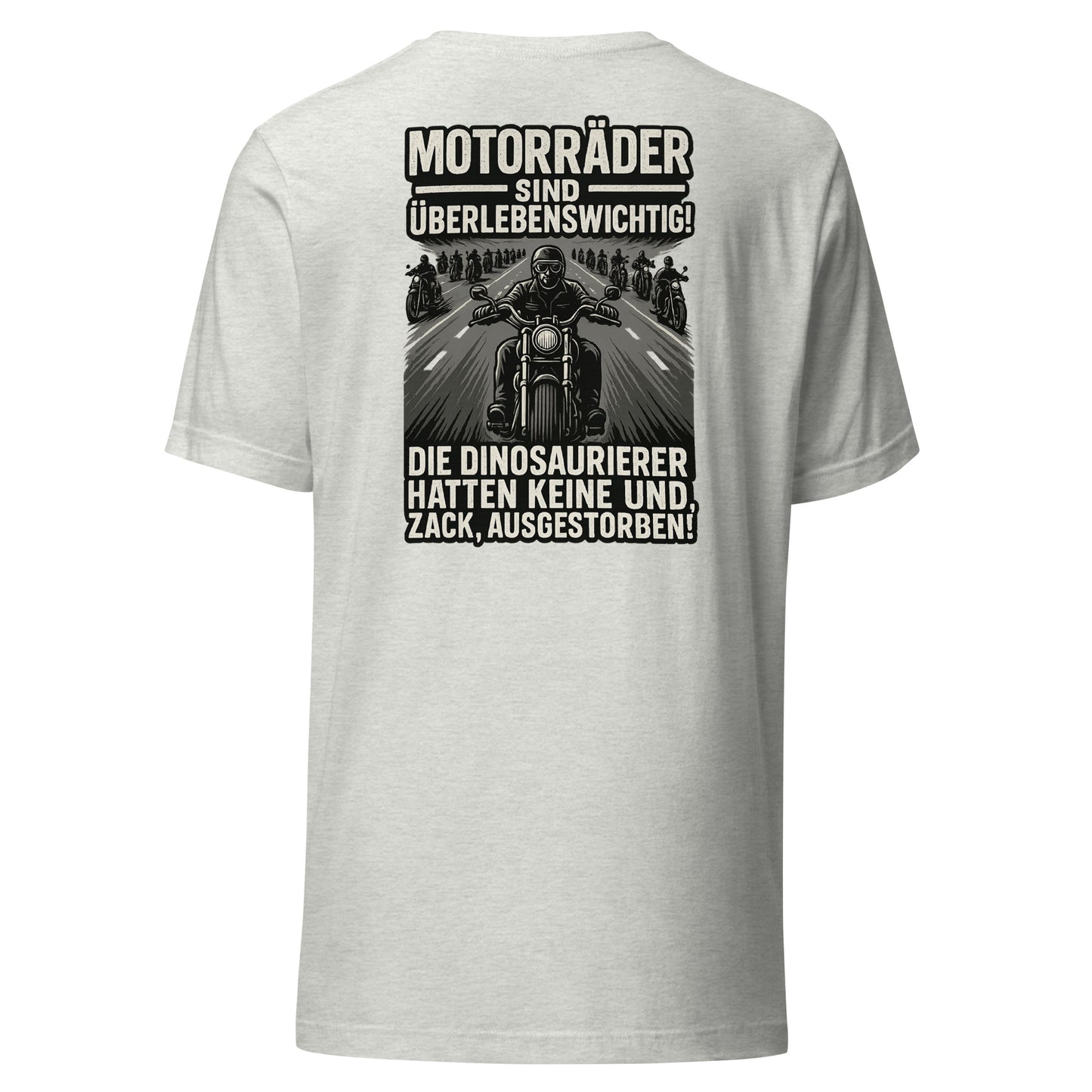Motorräder sind überlebenswichtig – Biker Backprint Shirt