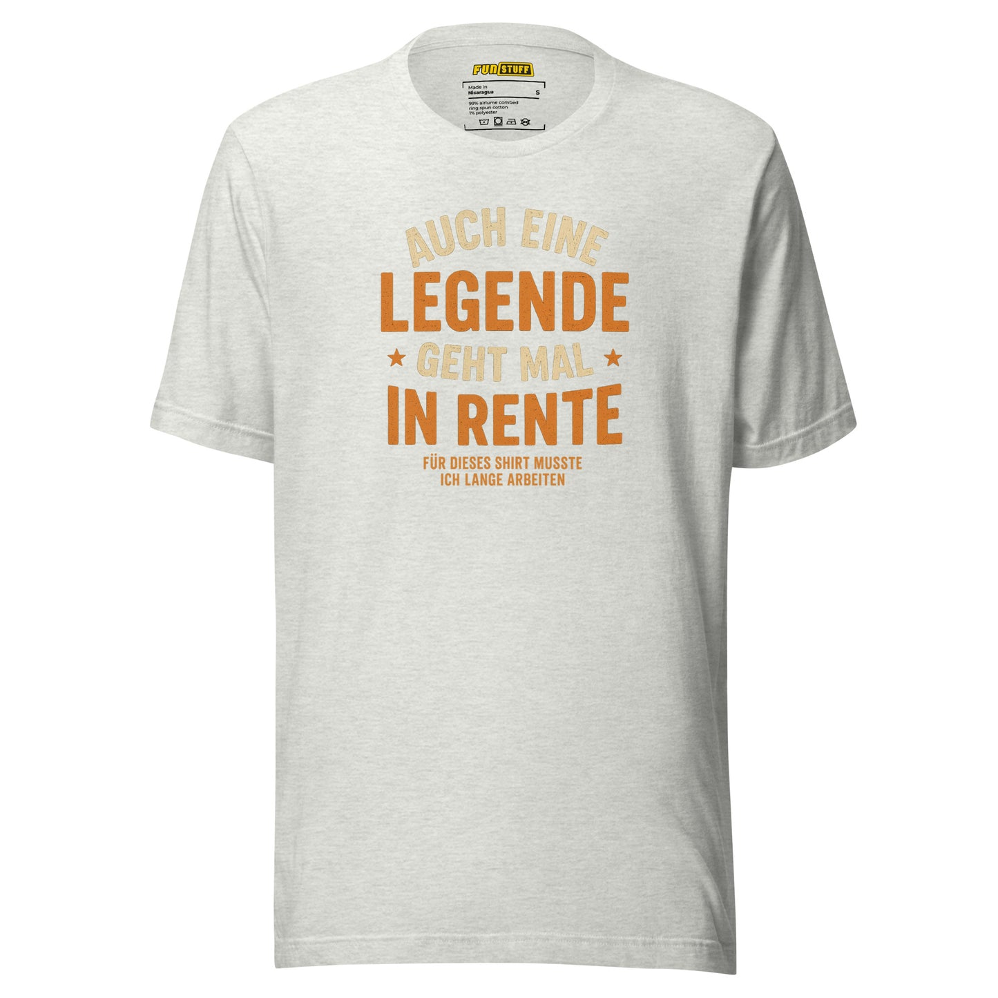 Auch eine Legende geht mal in Rente – Unisex T-Shirt