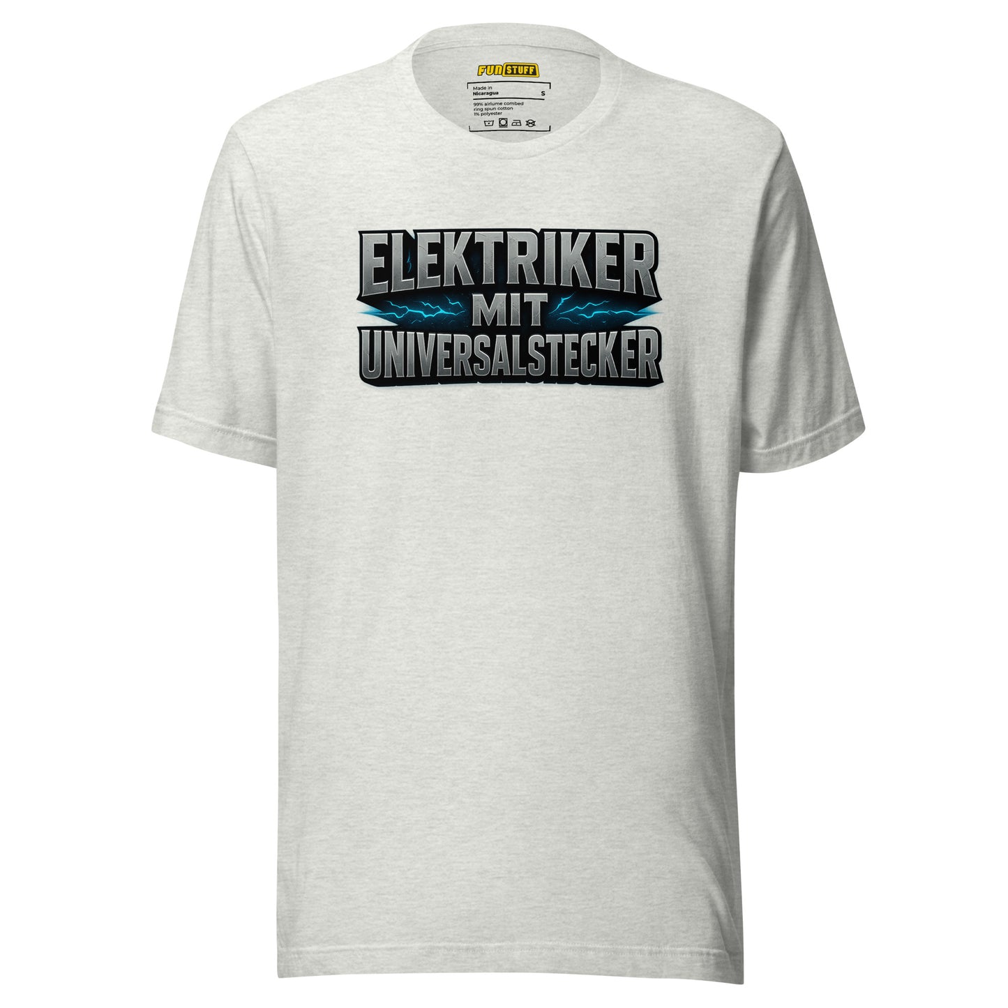 Elektriker mit Universalstecker – T-Shirt