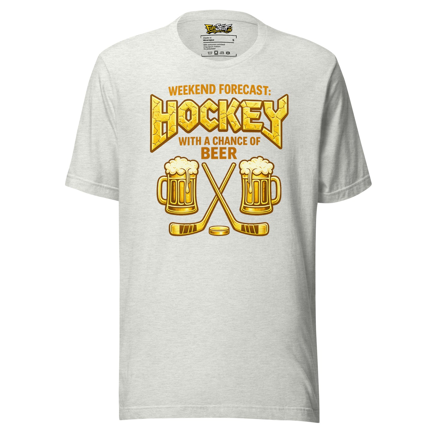 Weekend Forecast: Hockey with a Chance of Beer – Unisex T-Shirt