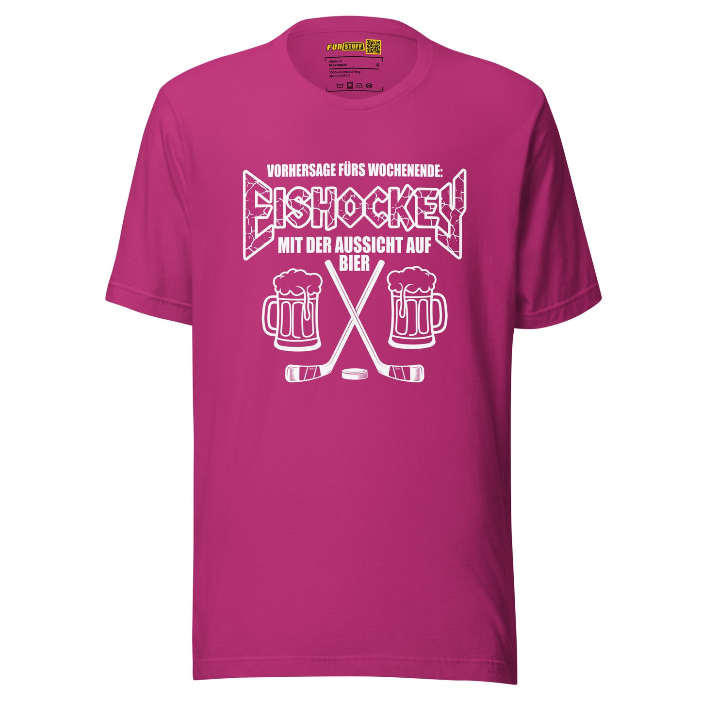 Vorhersage fürs Wochenende: Eishockey & Bier - Unisex T-Shirt