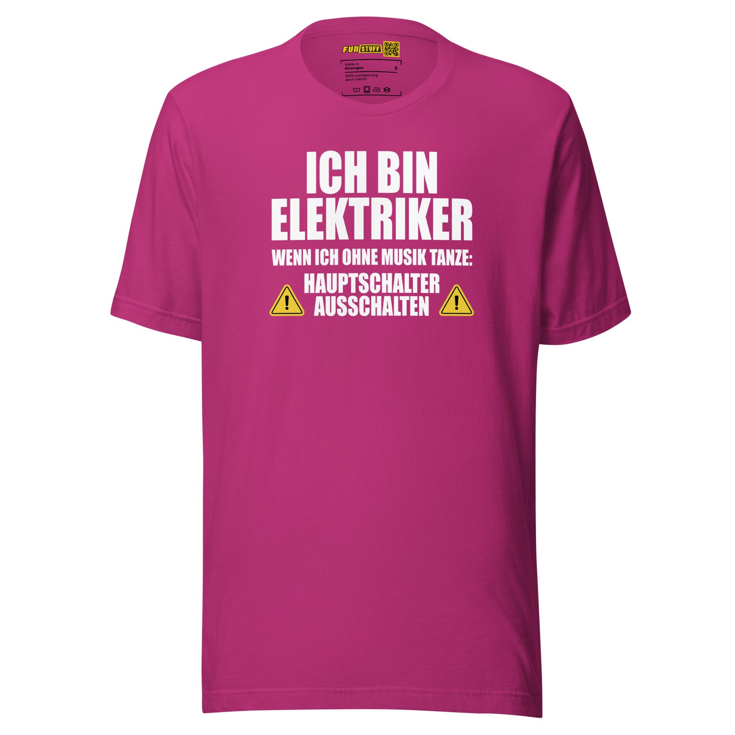 Ich bin Elektriker – Hauptschalter ausschalten – Unisex T-Shirt