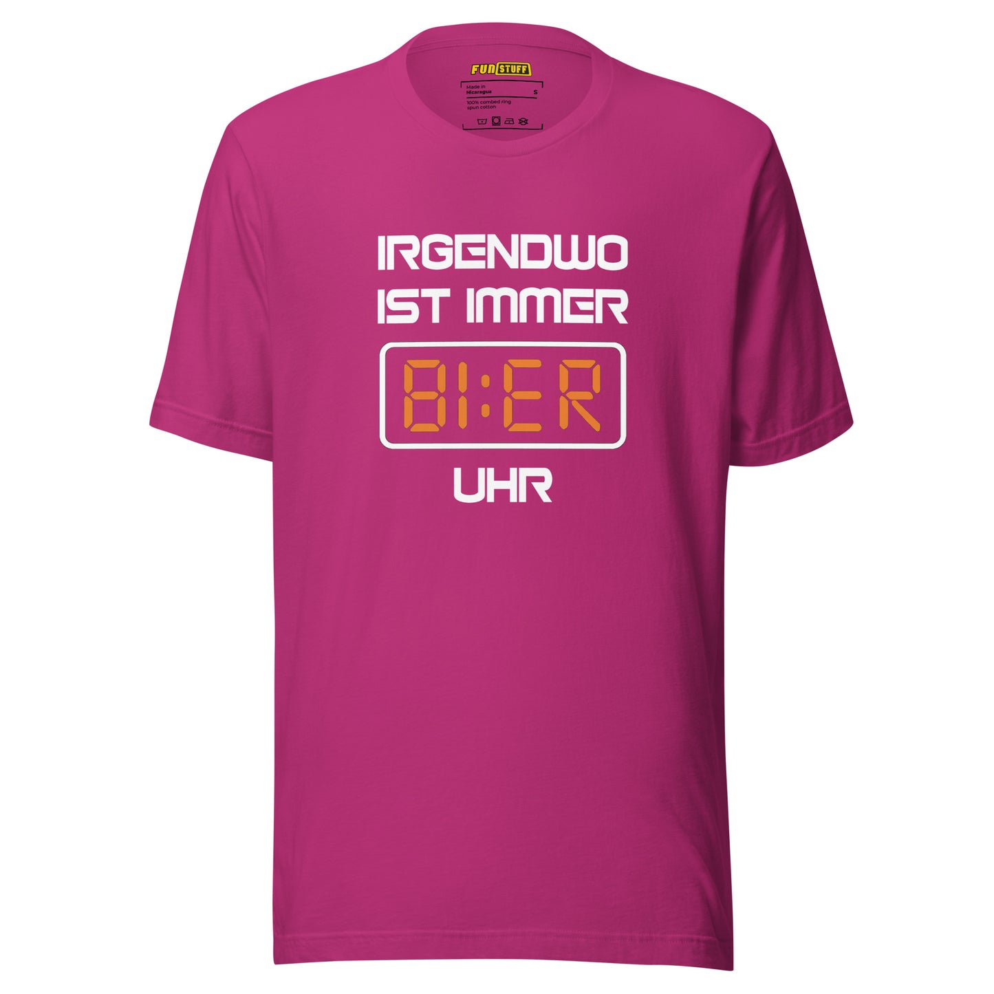 Irgendwo ist immer Bier Uhr – Unisex T-Shirt