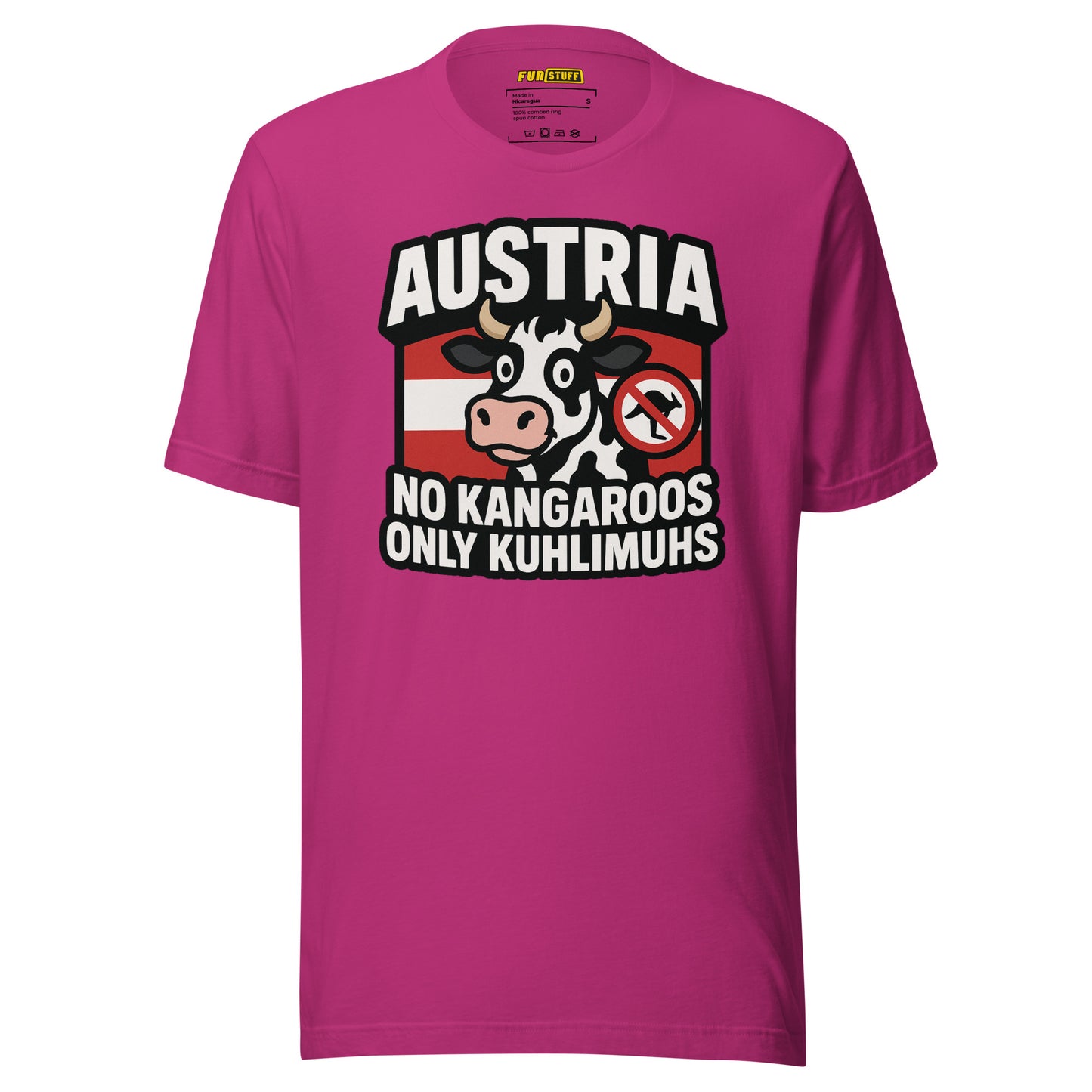Austria – No Kangaroos, only Kuhlimuhs – Unisex T-Shirt