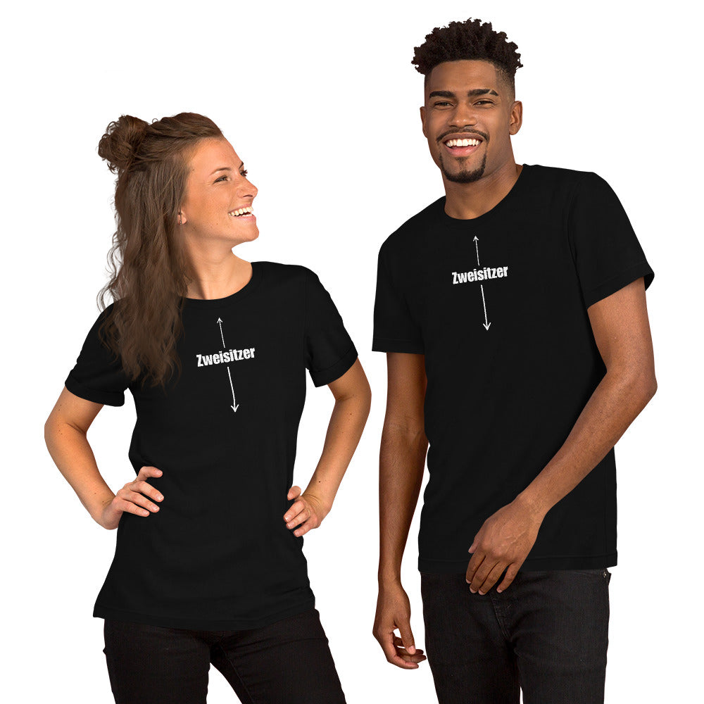 Zweisitzer Shirt – lustiges Männer T-Shirt mit Pfeil – FunStuff