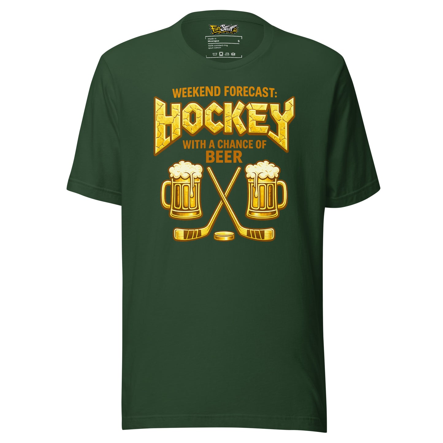 Weekend Forecast: Hockey with a Chance of Beer – Unisex T-Shirt