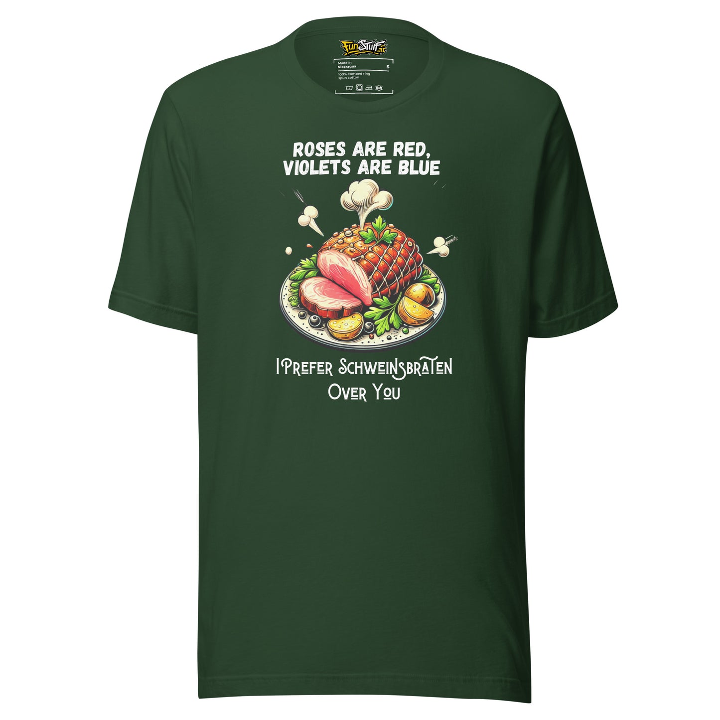Roses Are Red – I Prefer Roast Pork Over You – Unisex T-Shirt