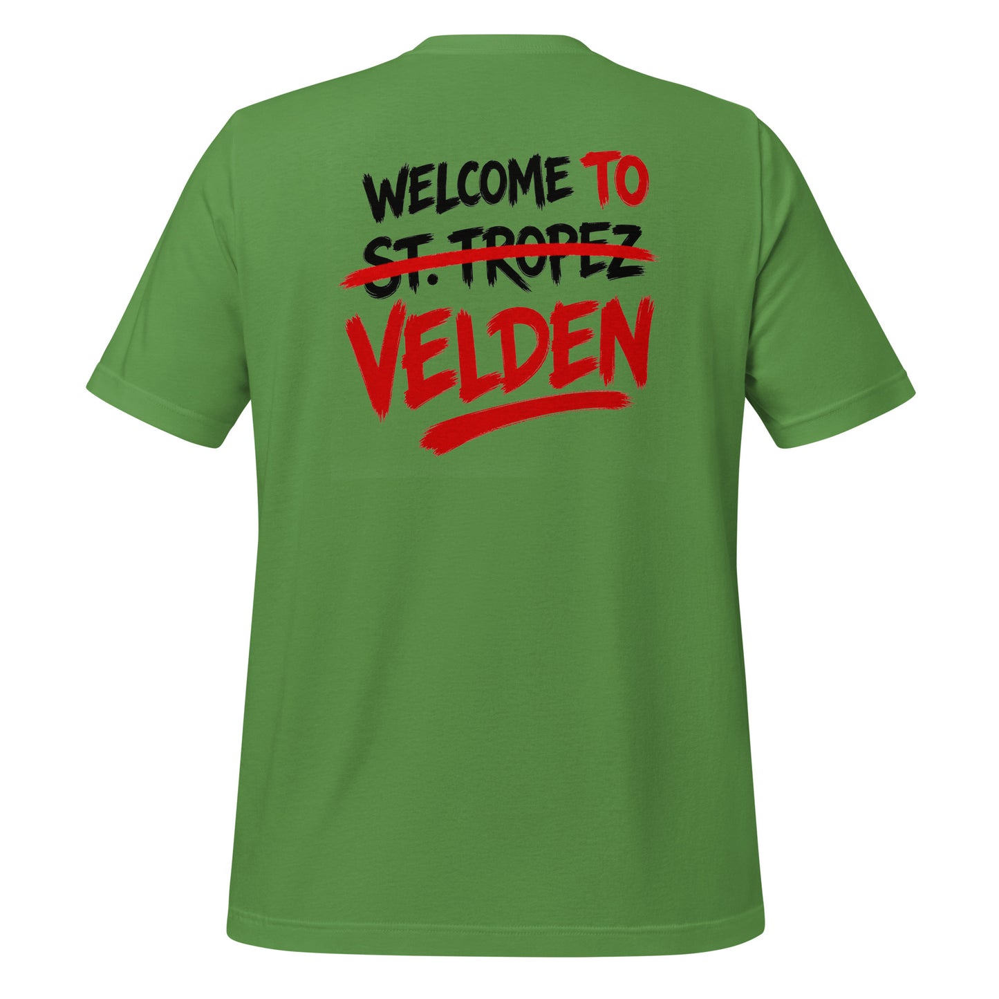 Welcome to Velden – White Night Edition – Unisex T-Shirt Backprint