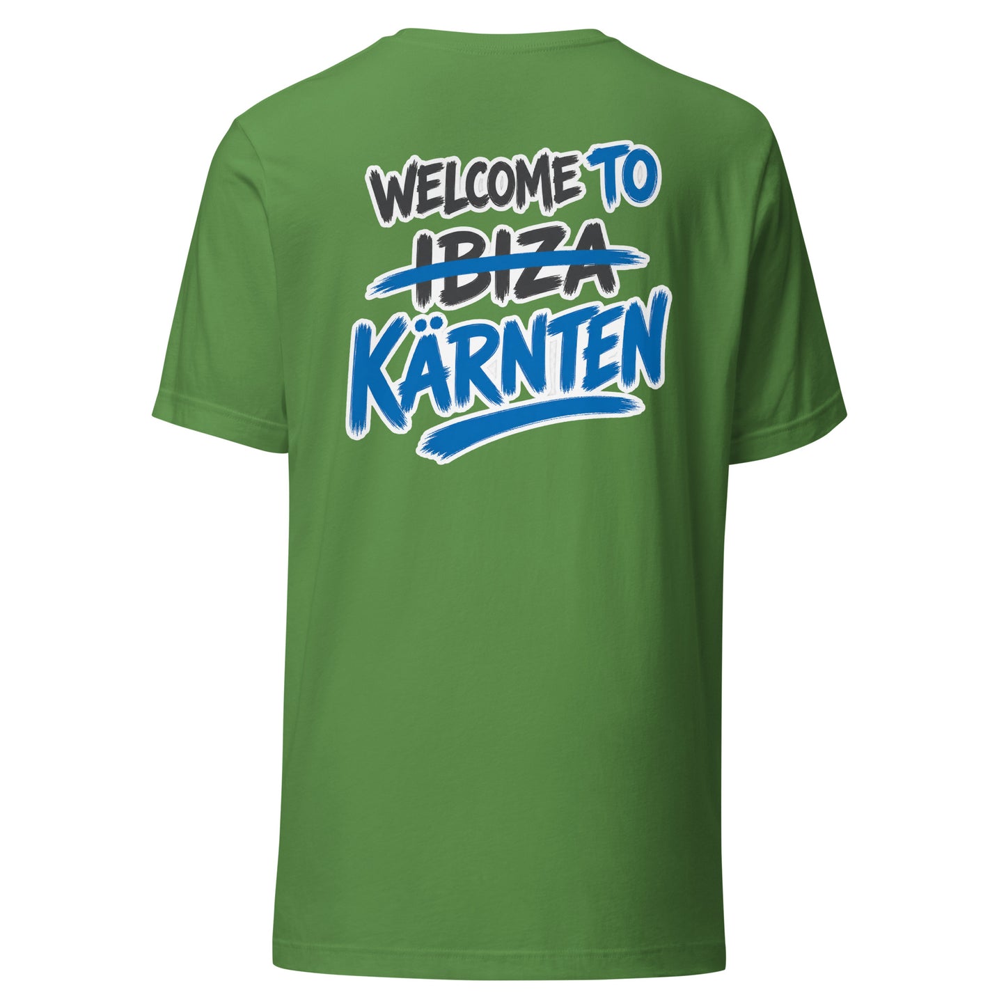 Welcome to Kärnten – Not Ibiza Edition – Unisex T-Shirt Backprint