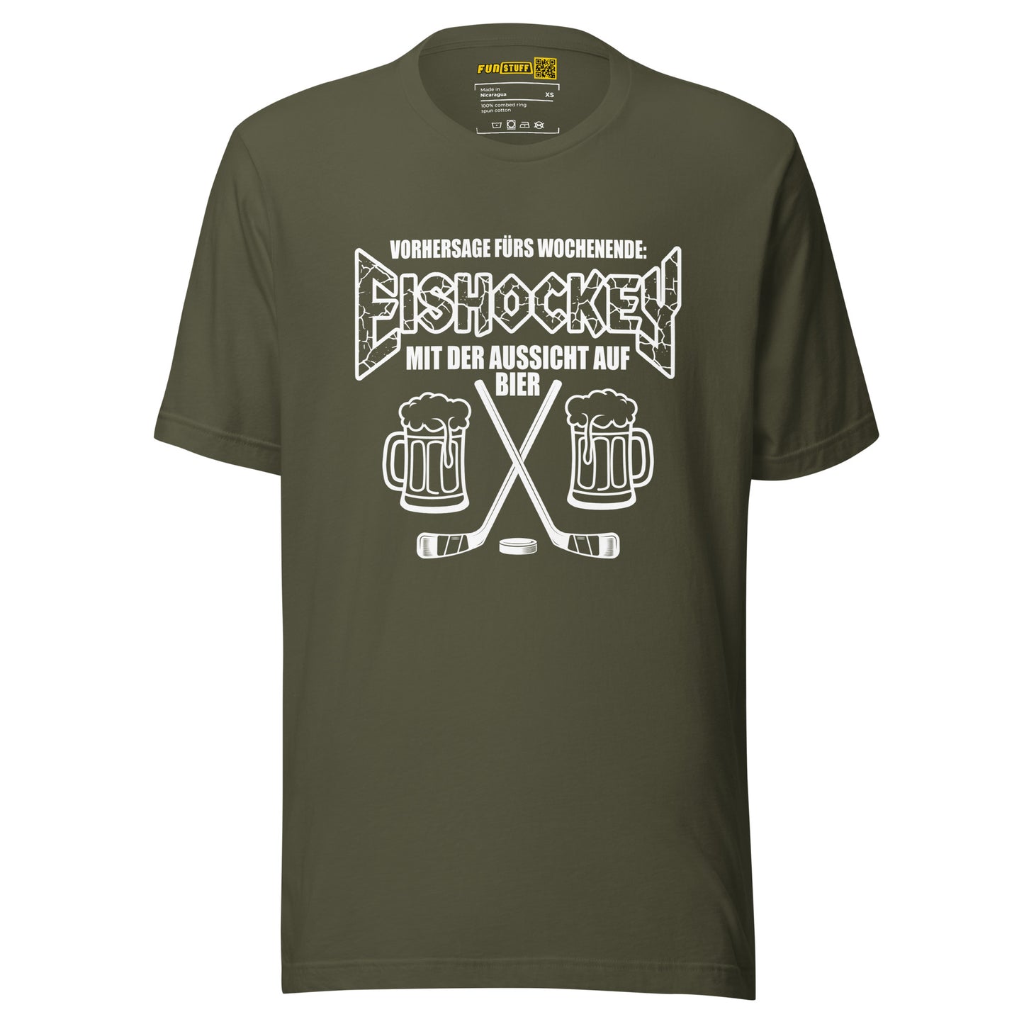 Vorhersage fürs Wochenende: Eishockey & Bier - Unisex T-Shirt