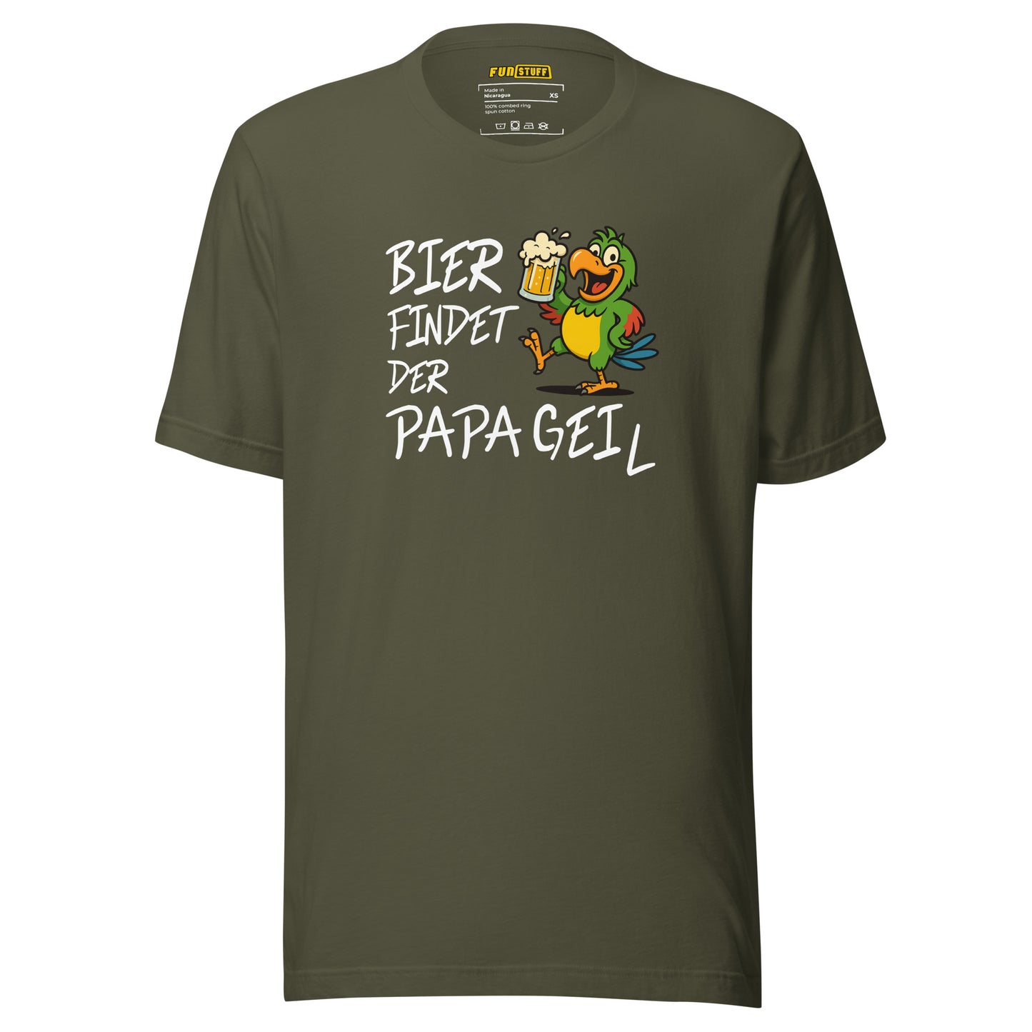 Bier findet der Papa Gei(l) – Unisex T-Shirt