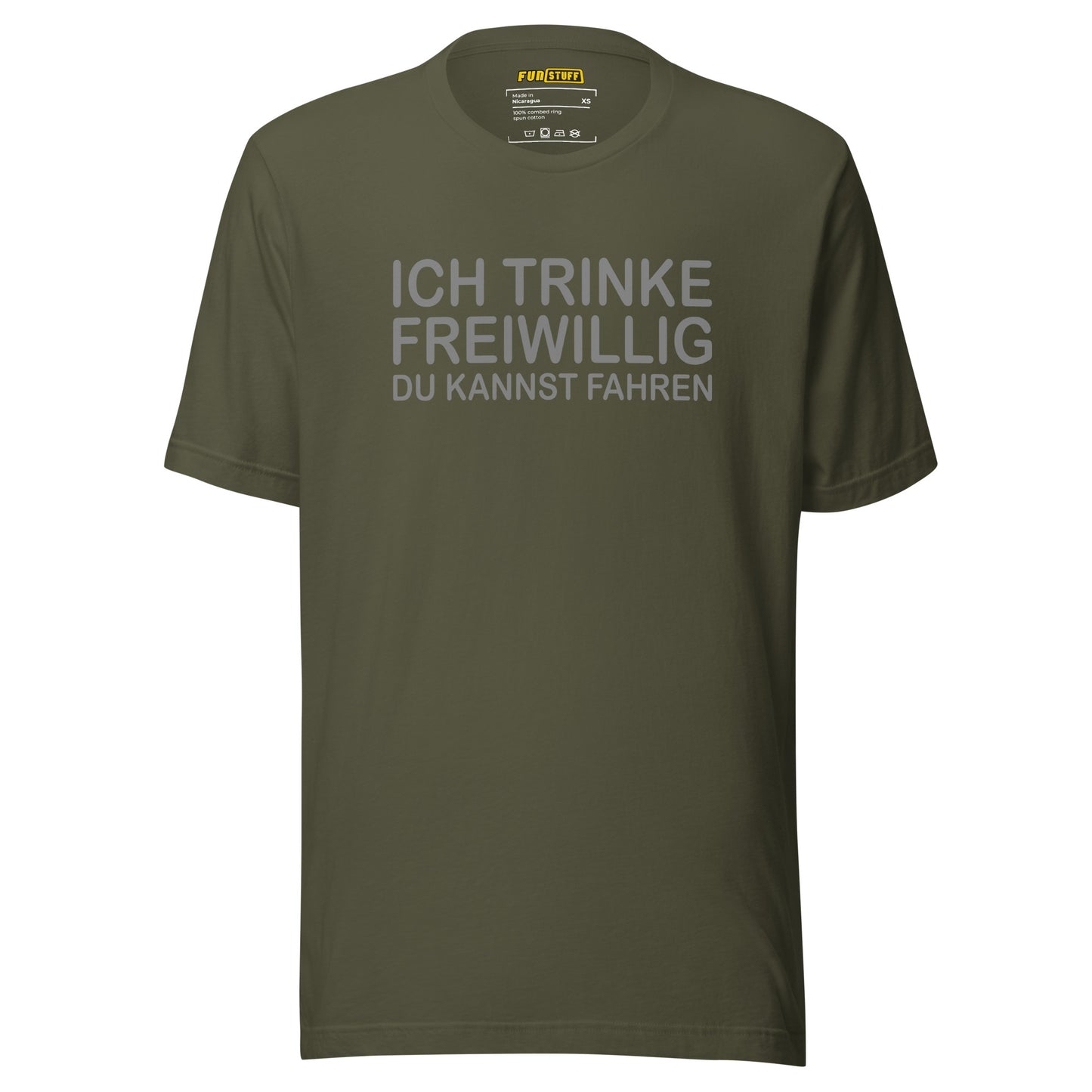 Ich trinke freiwillig – Unisex T-Shirt