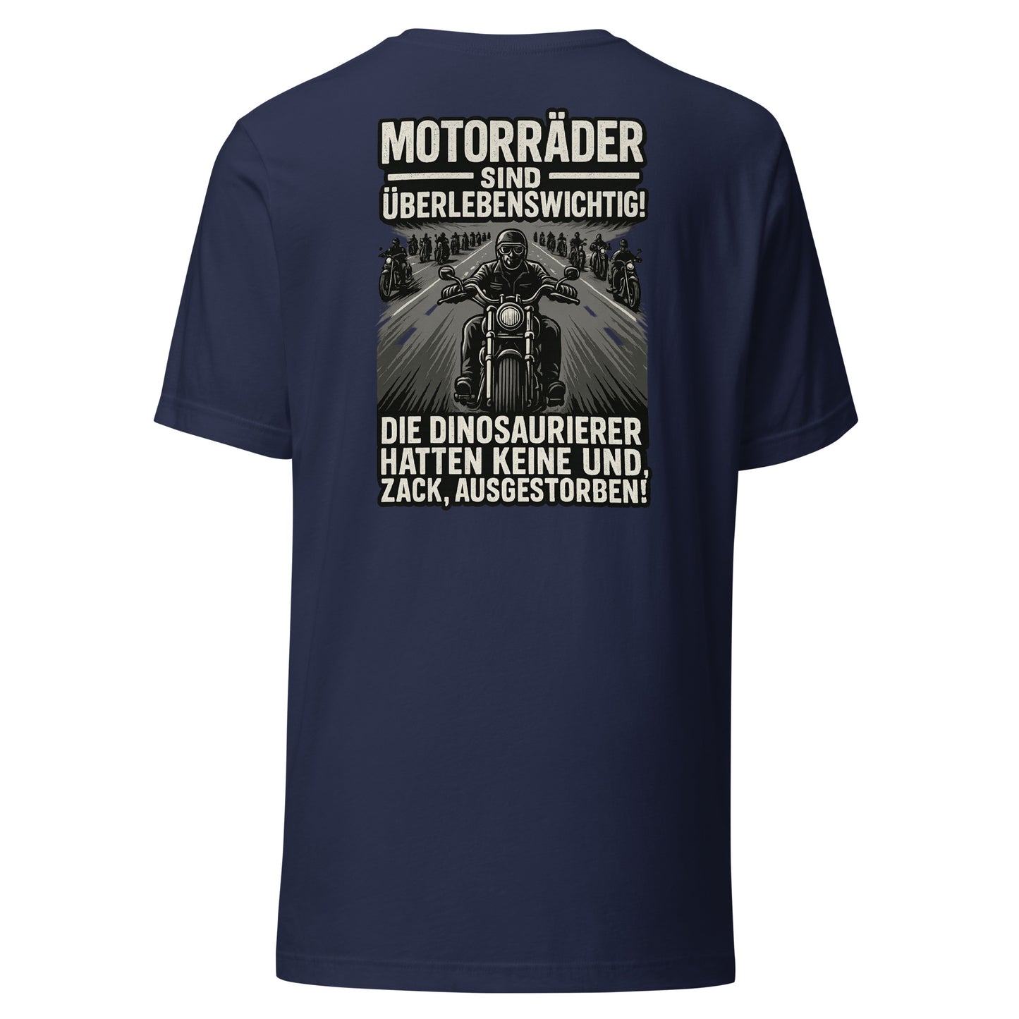 Motorräder sind überlebenswichtig – Biker Backprint Shirt