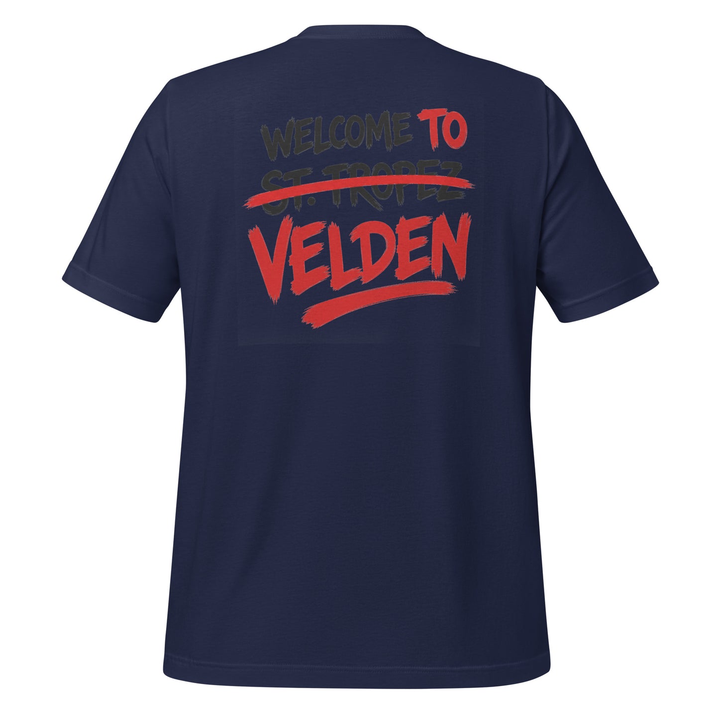 Welcome to Velden – White Night Edition – Unisex T-Shirt Backprint