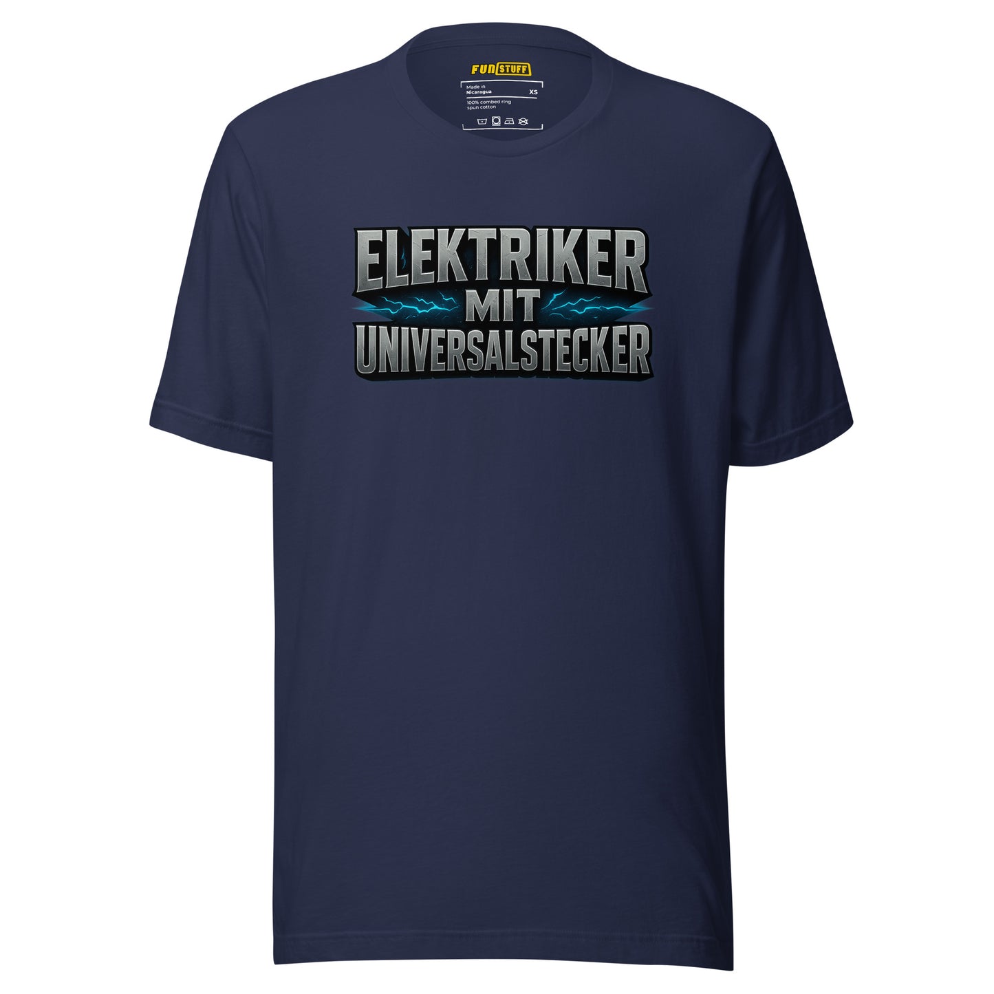 Elektriker mit Universalstecker – T-Shirt